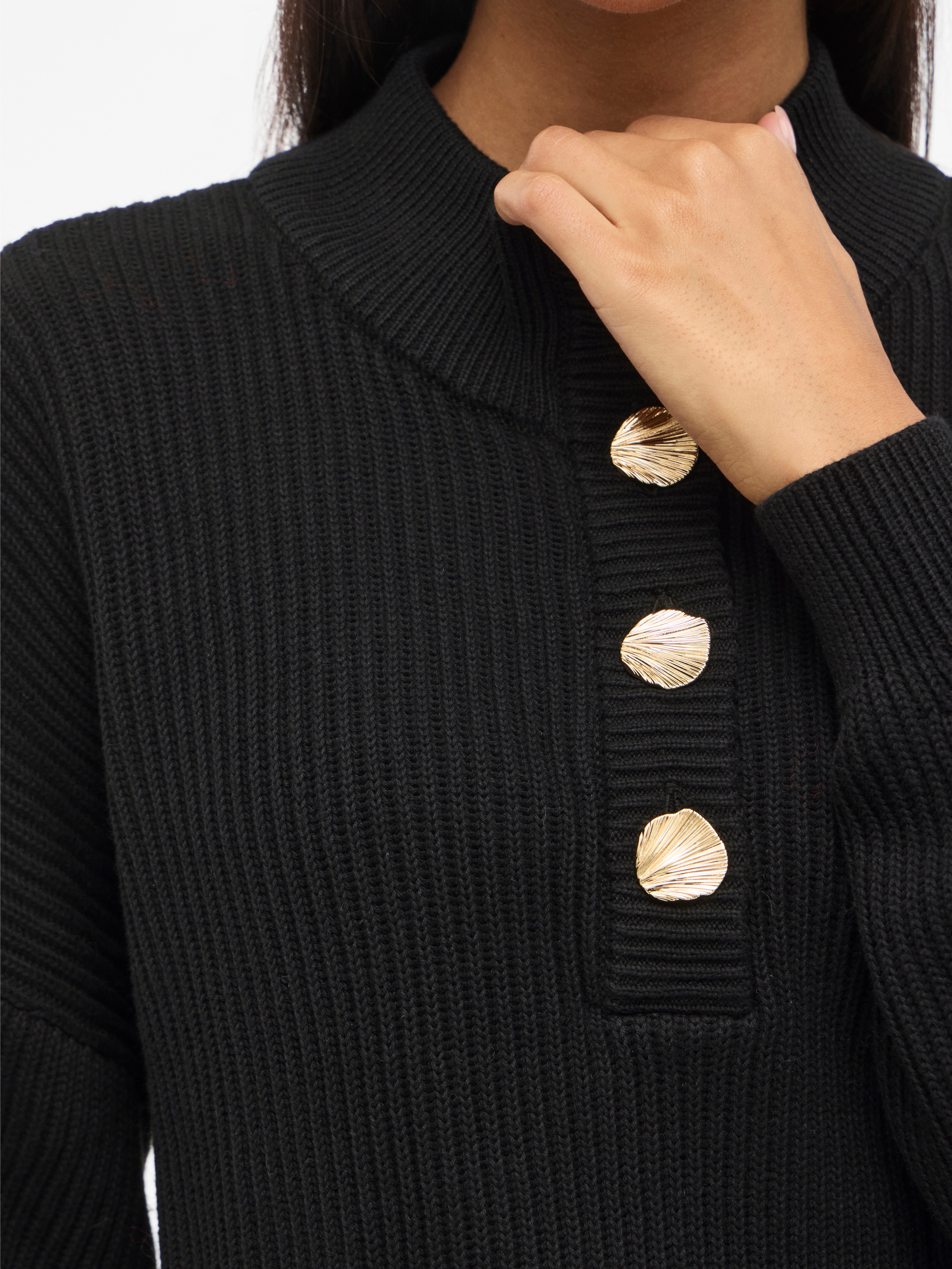 Thumbnail - Vila Stehkragenpullover "VICHING CREW NECK L/S KNIT TOP - NOOS"