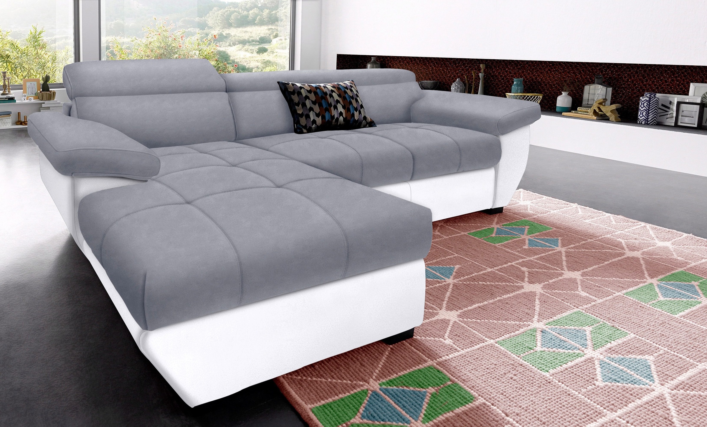 COTTA Ecksofa "Speedway L-Form", mit Kopfteilverstellung, wahlweise mit Bet günstig online kaufen
