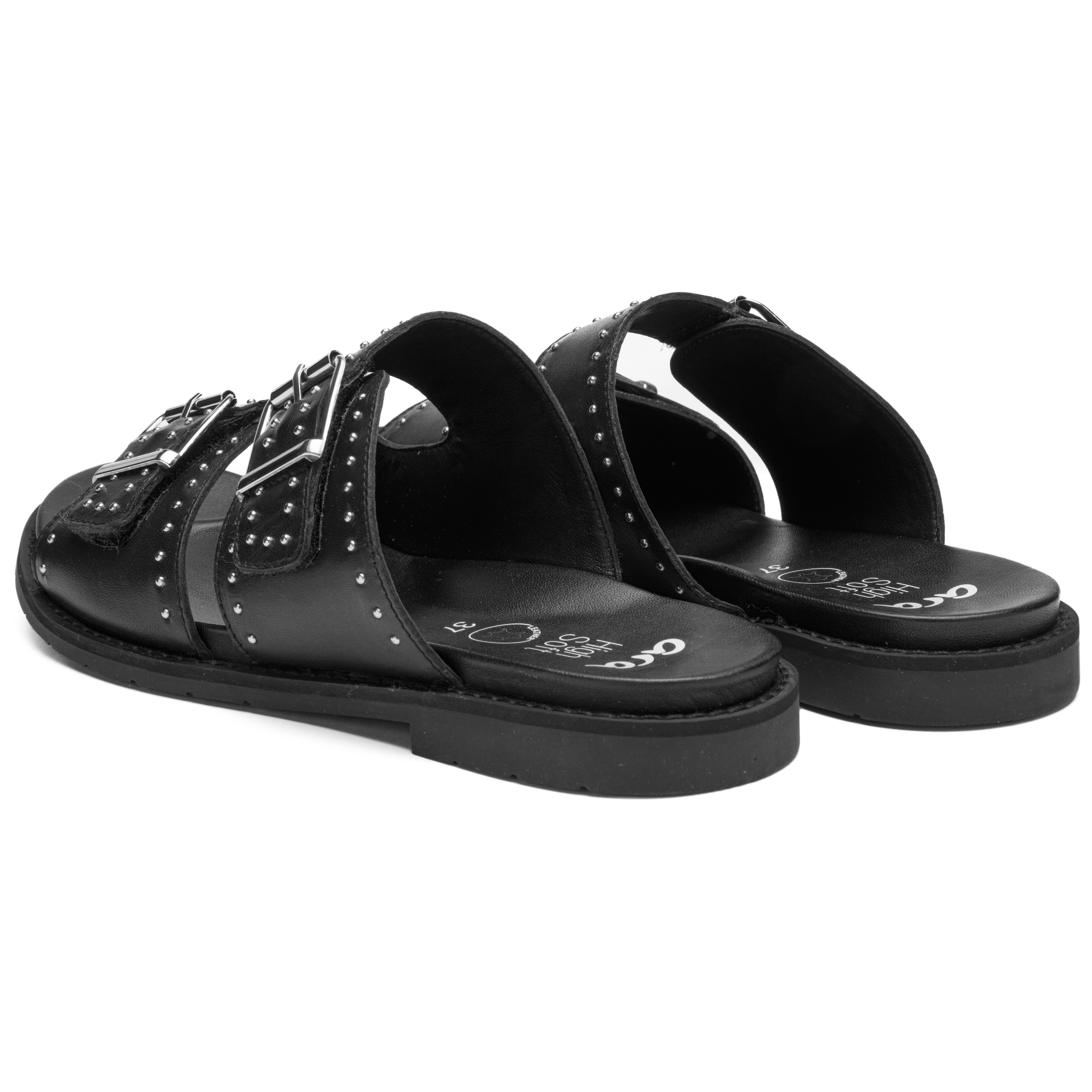 Ara Pantolette »ELBA«  Blockabsatz, Schlupfschuh mit kleinen Nieten verziert, G-Weite (=weit)