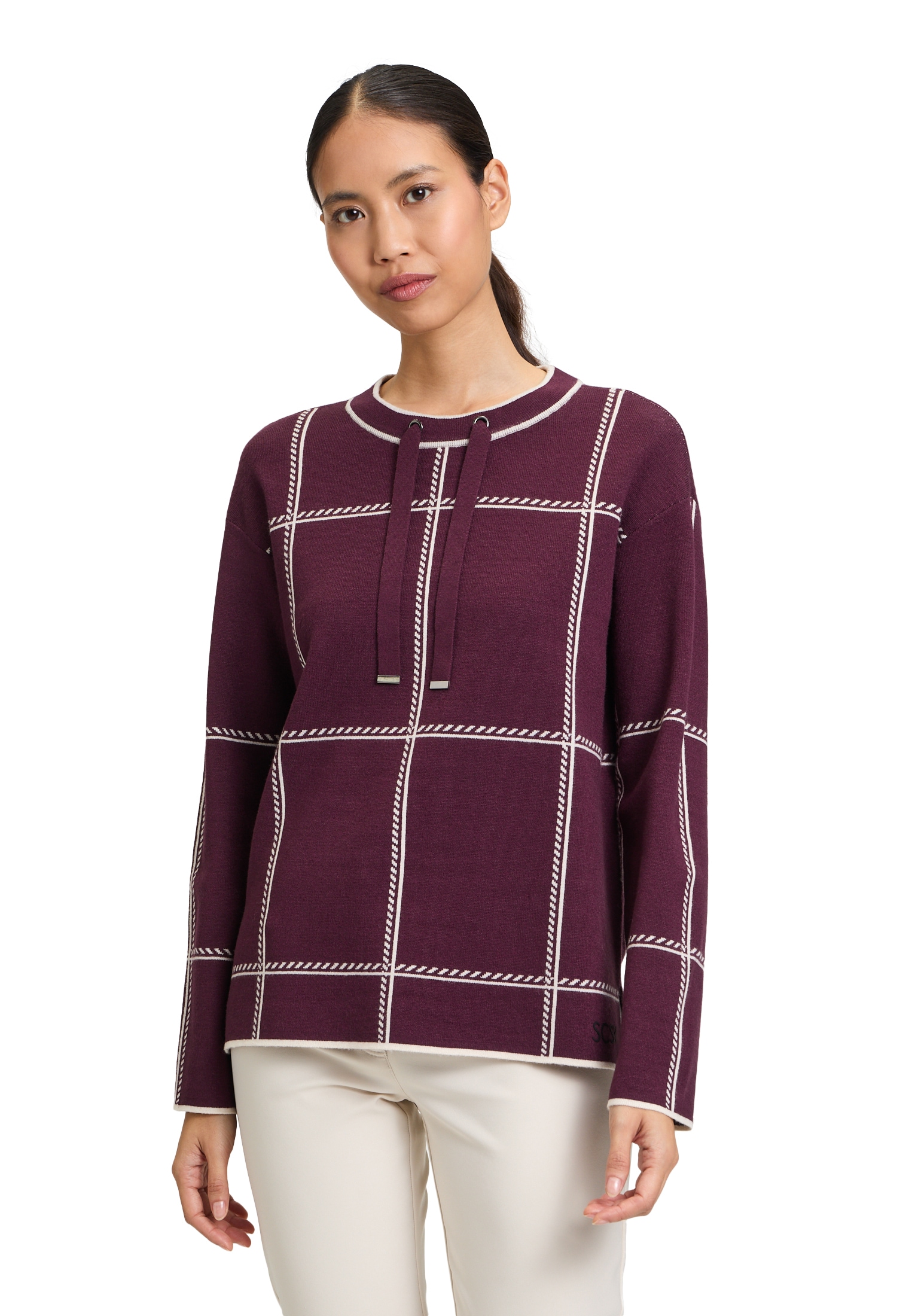 Betty Barclay Strickpullover "Betty Barclay Damen Strickpullover kariert", günstig online kaufen