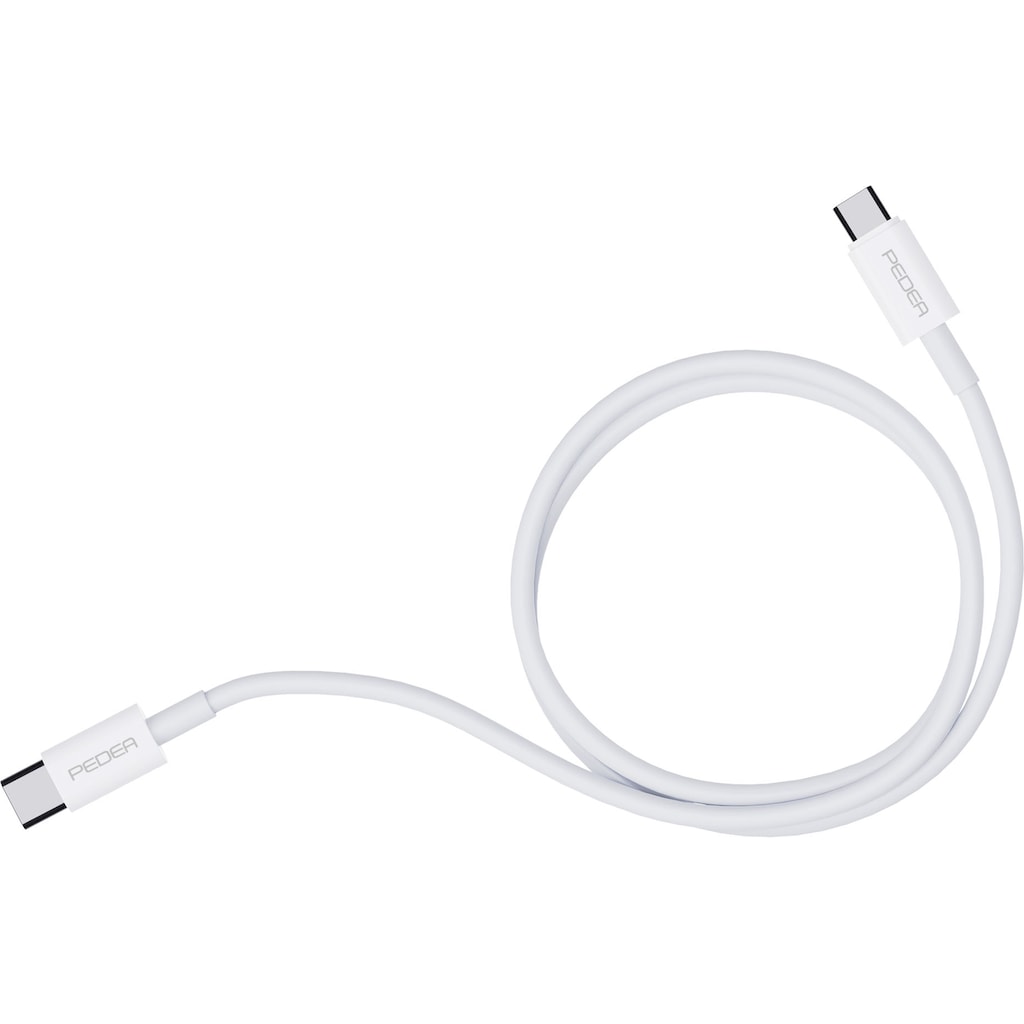 PEDEA Smartphone-Kabel »Daten- und Schnellladekabel USB-C/USB-C«, USB-C, USB-C, 100 cm