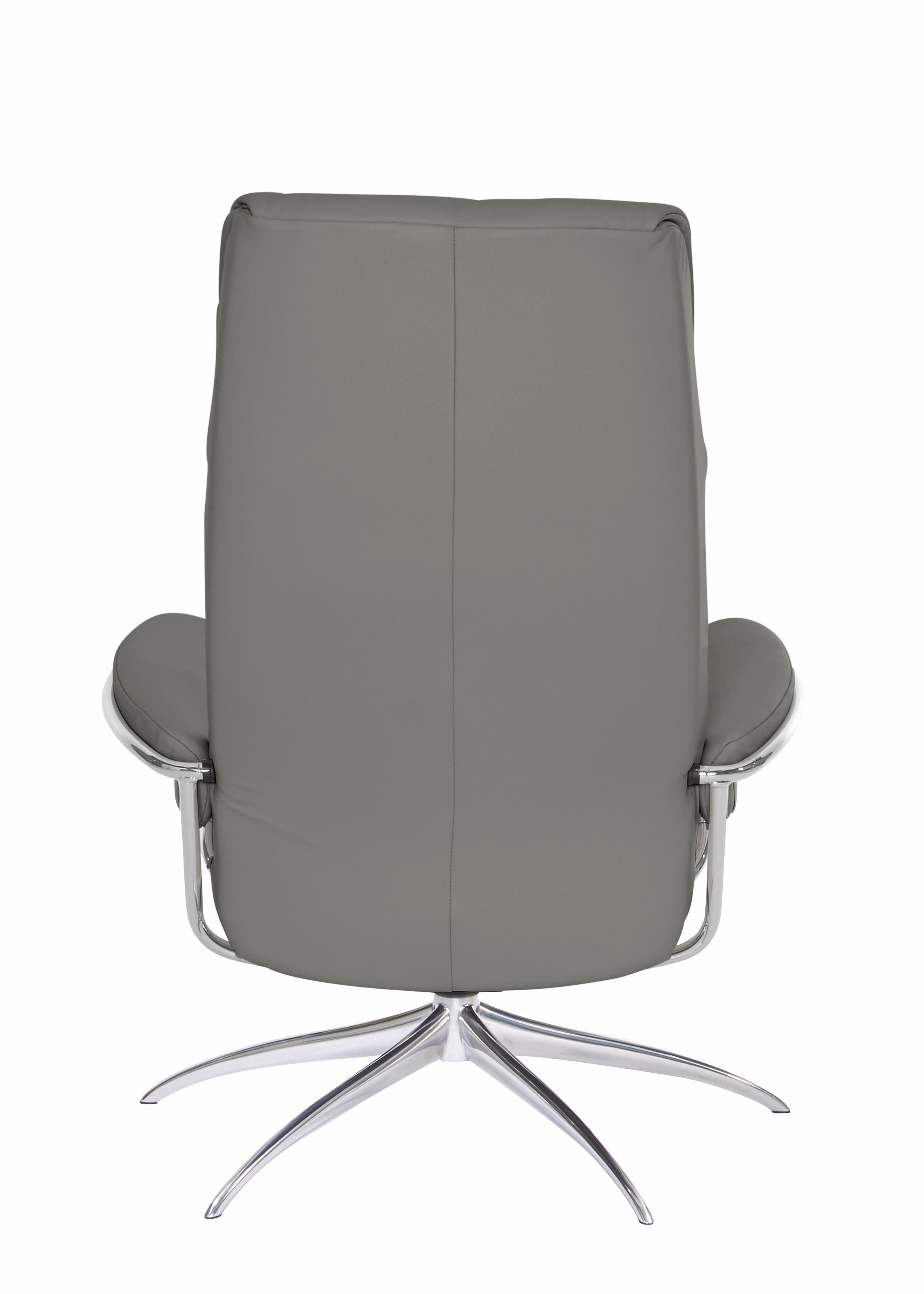 Stressless® Relaxsessel »London«, (Set, Relaxsessel mit Hocker), mit Hocker, High Back, mit Star Base, Gestell Chrom