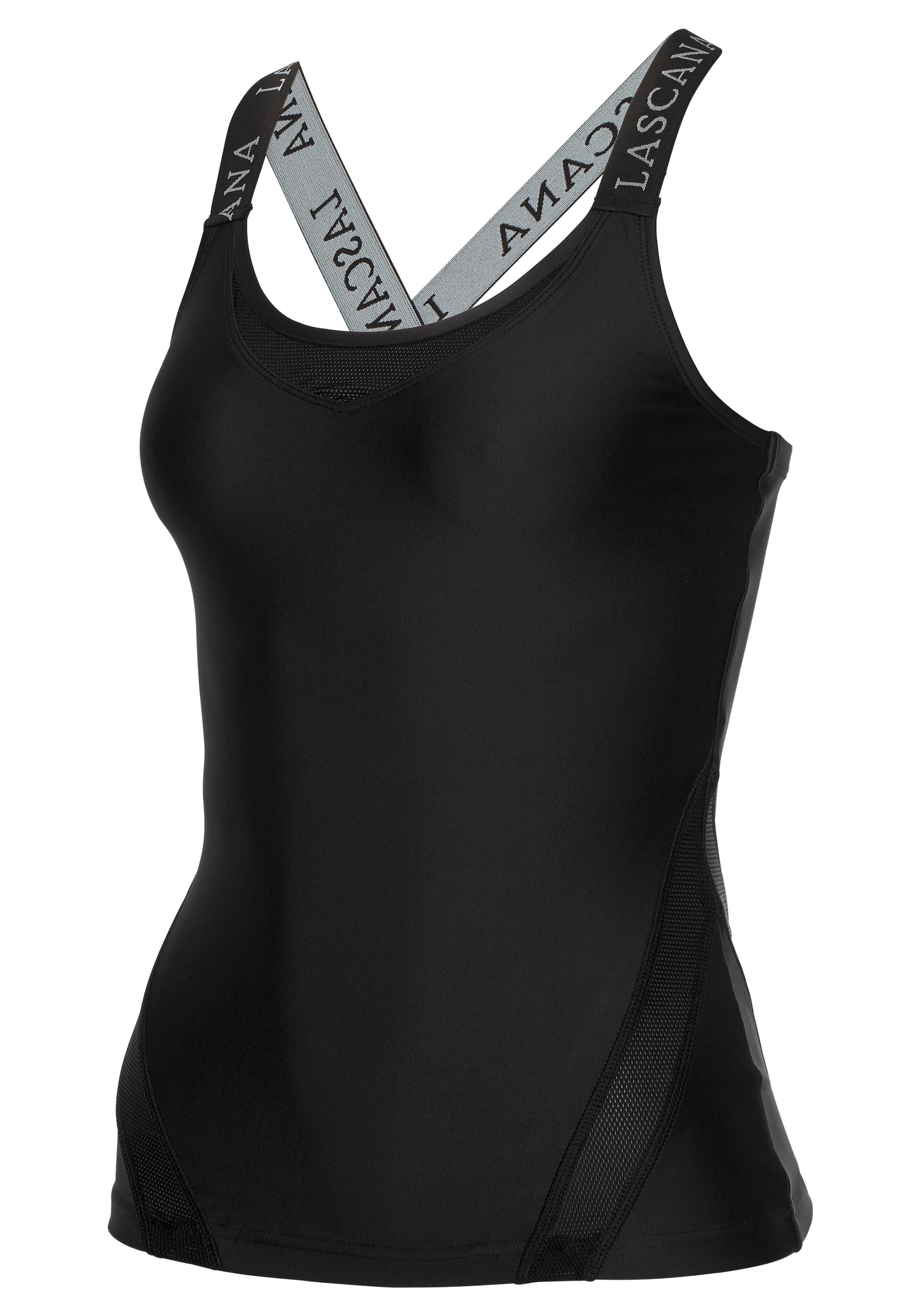 LASCANA ACTIVE Funktionsshirt, | Mesh BAUR mit elastischen Trägern bestellen und