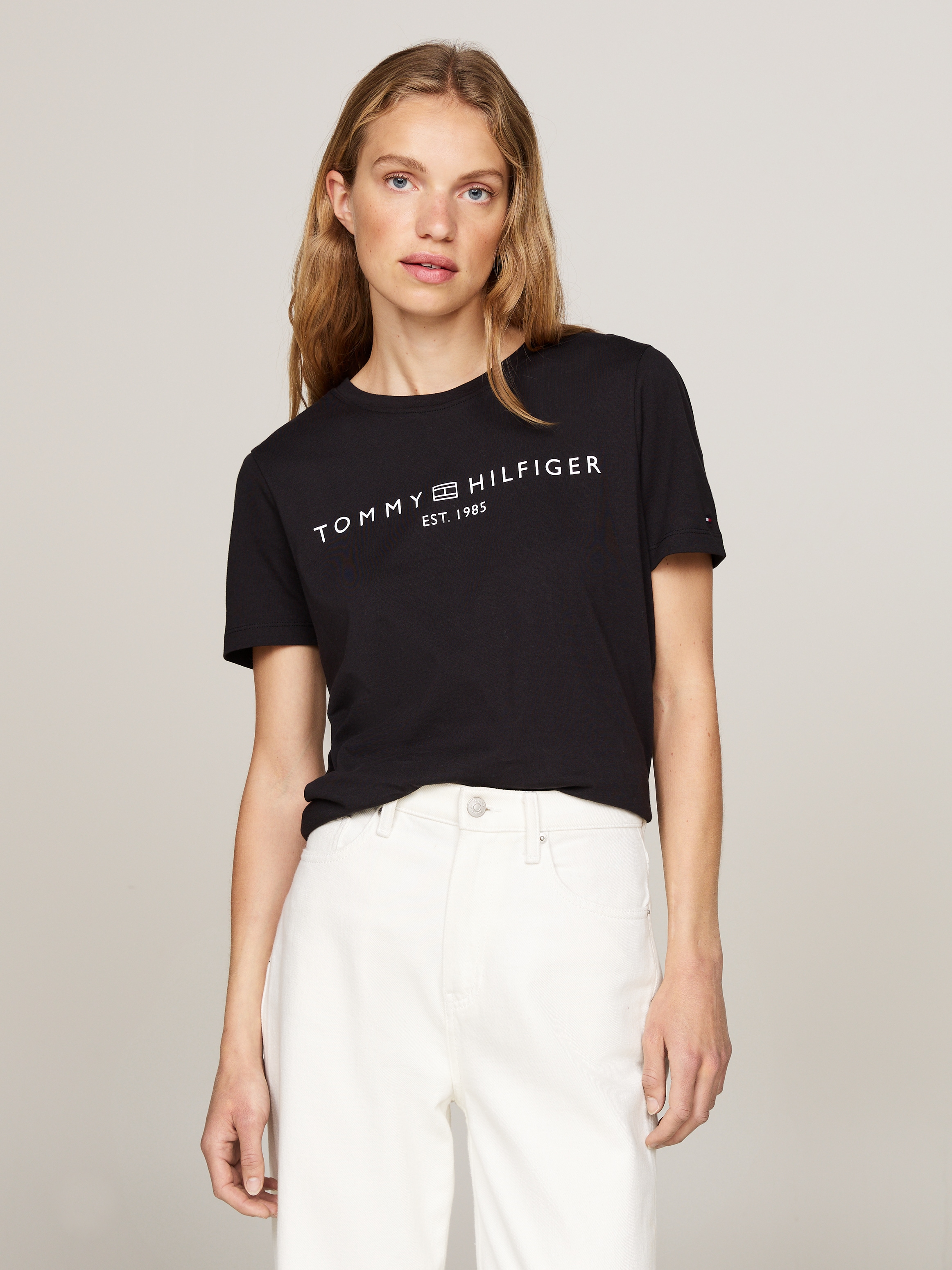 Tommy Hilfiger T-Shirt "REG CORP LOGO C-NK SS", mit Logoschriftzug günstig online kaufen