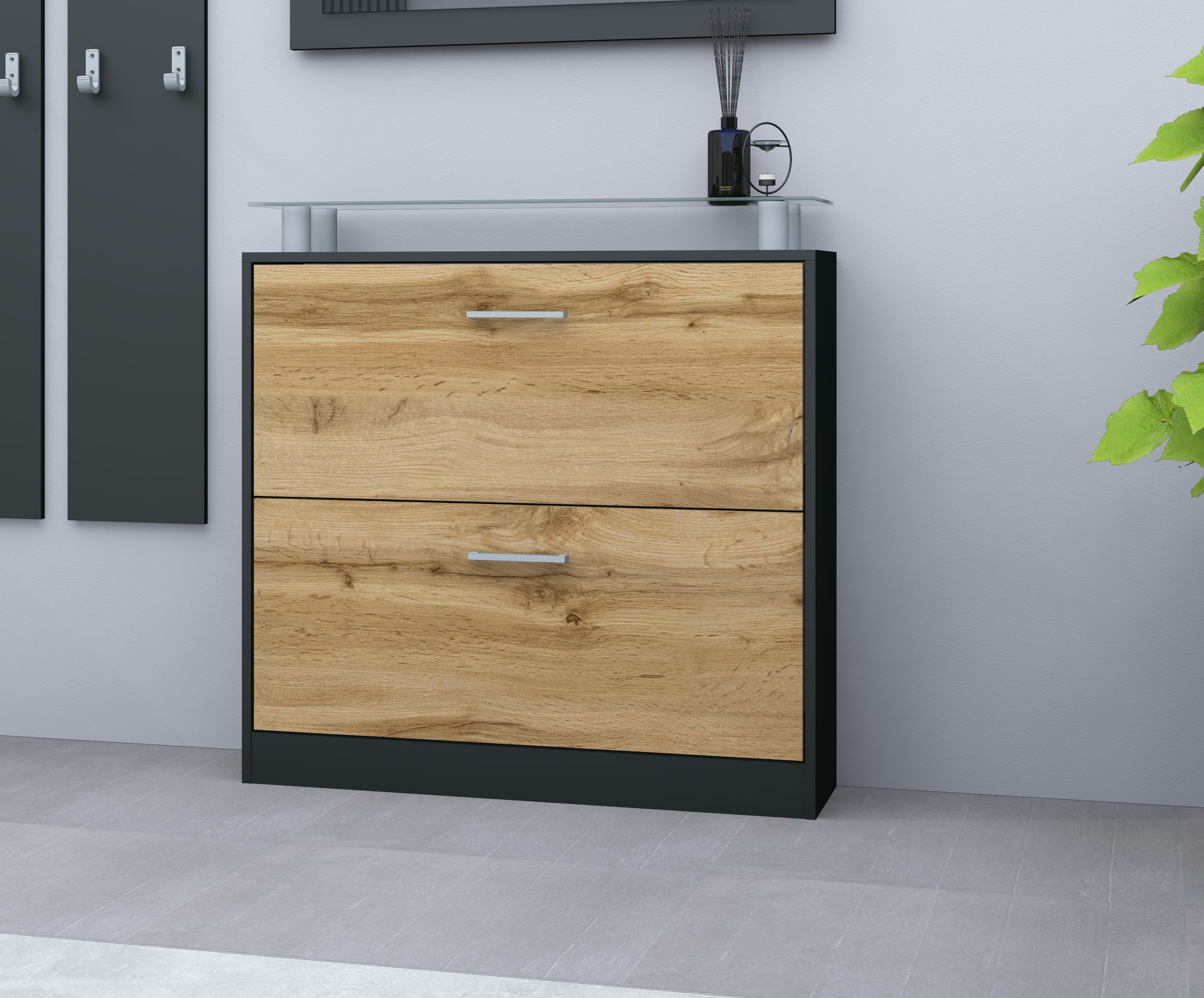 borchardt Möbel Schuhschrank "Finn, Schuhregal, Schuhkipper für 12-16 Paar günstig online kaufen