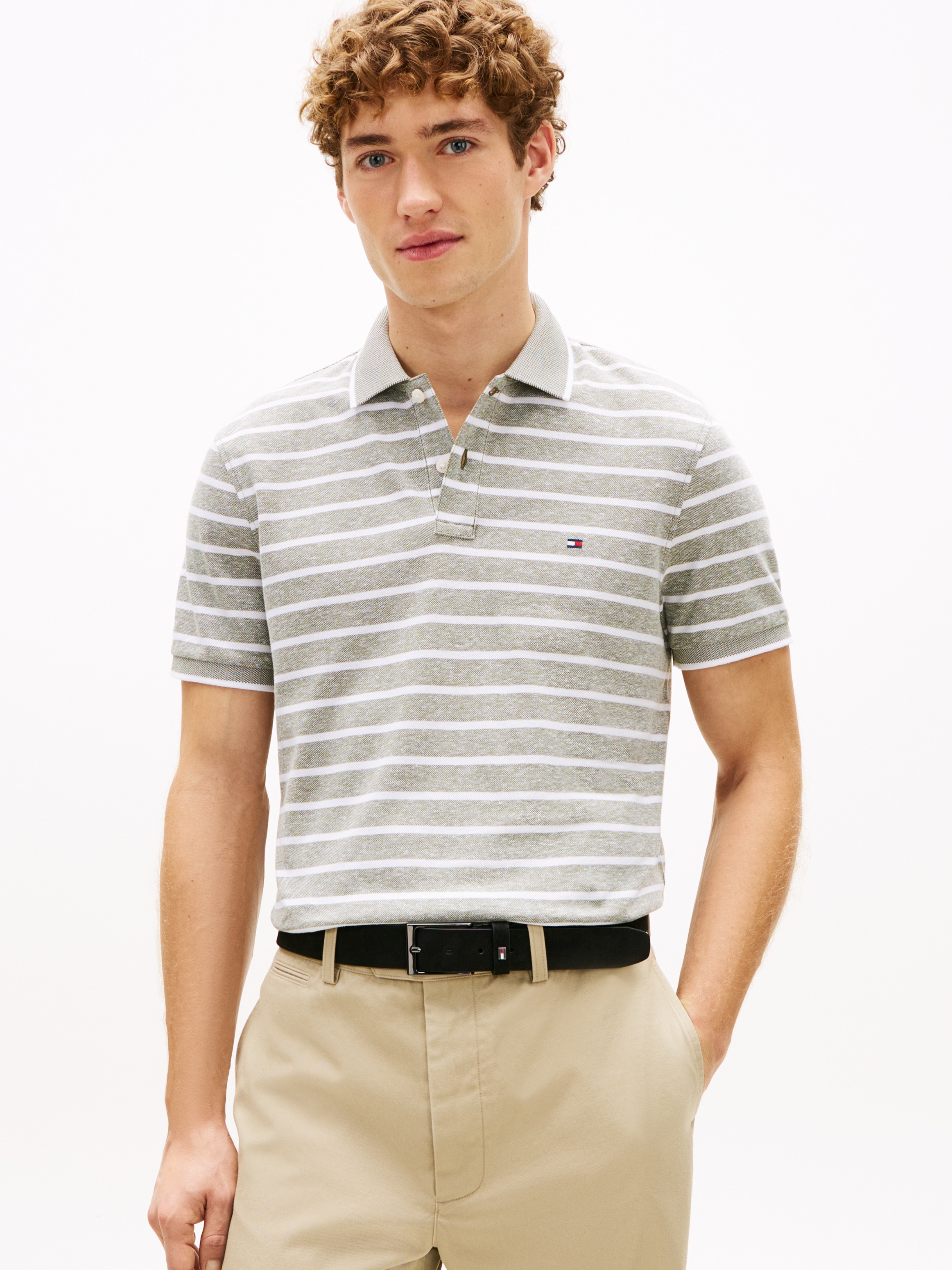Tommy Hilfiger Poloshirt "LINEN PIQUE REGULAR" günstig online kaufen