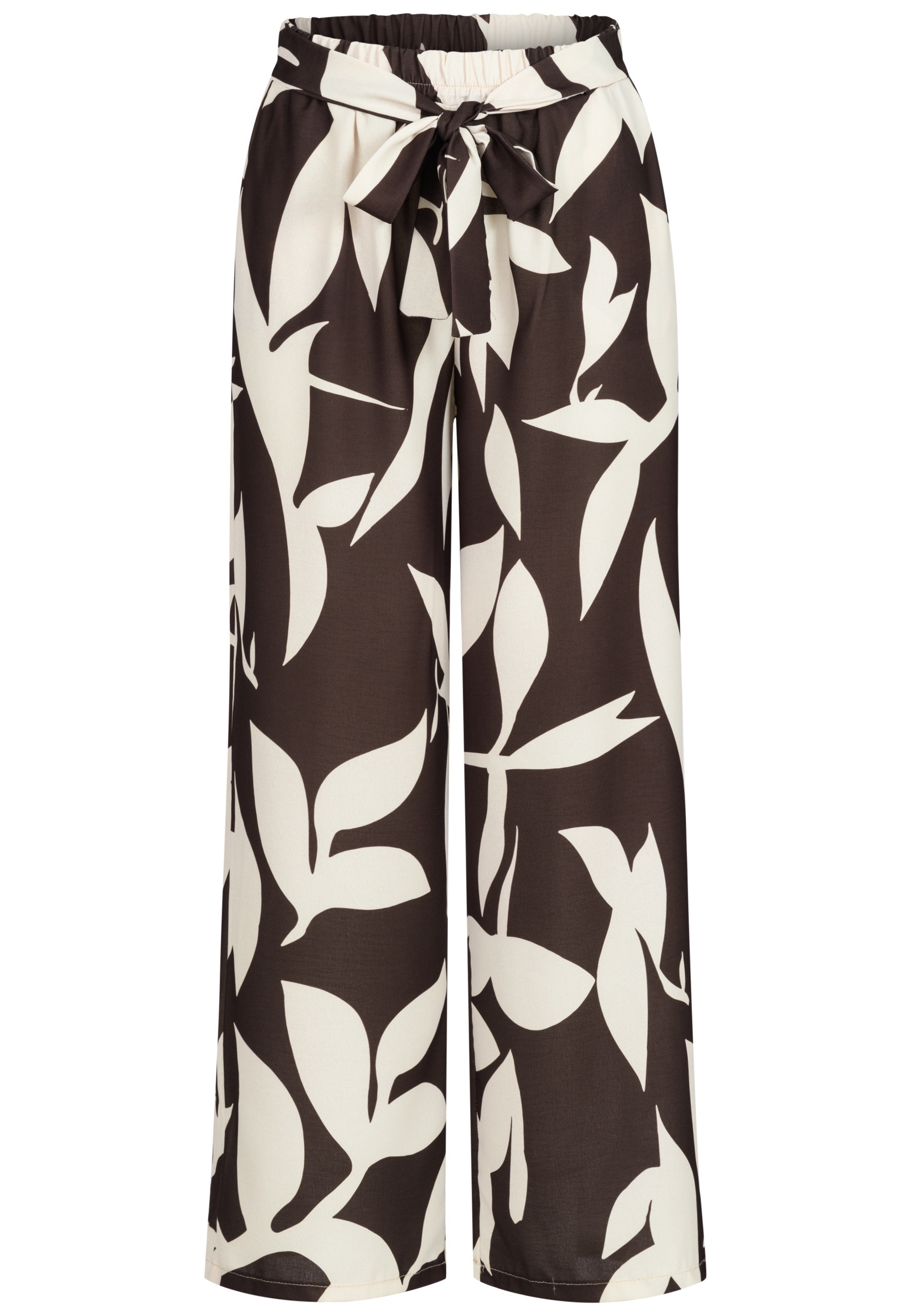 CLOUD 5IVE Stoffhose "CLOUD 5IVE Pants with tie belt and aop floral print"