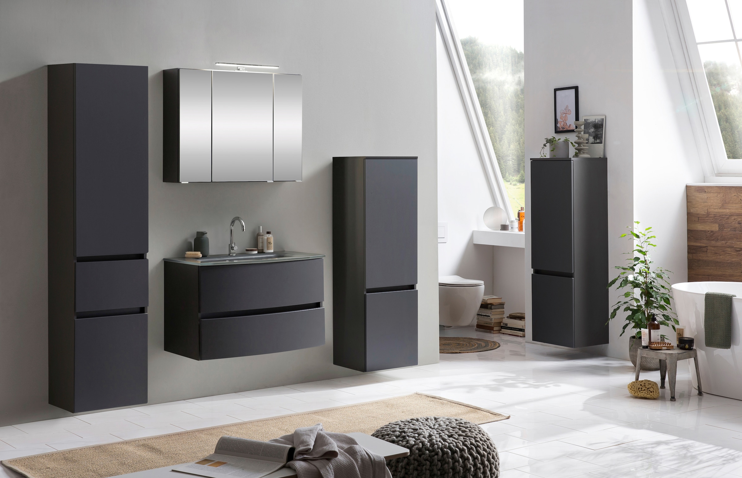 welltime Badezimmer-Set "Kaunas" Set, 3 Stk. tlg. günstig online kaufen