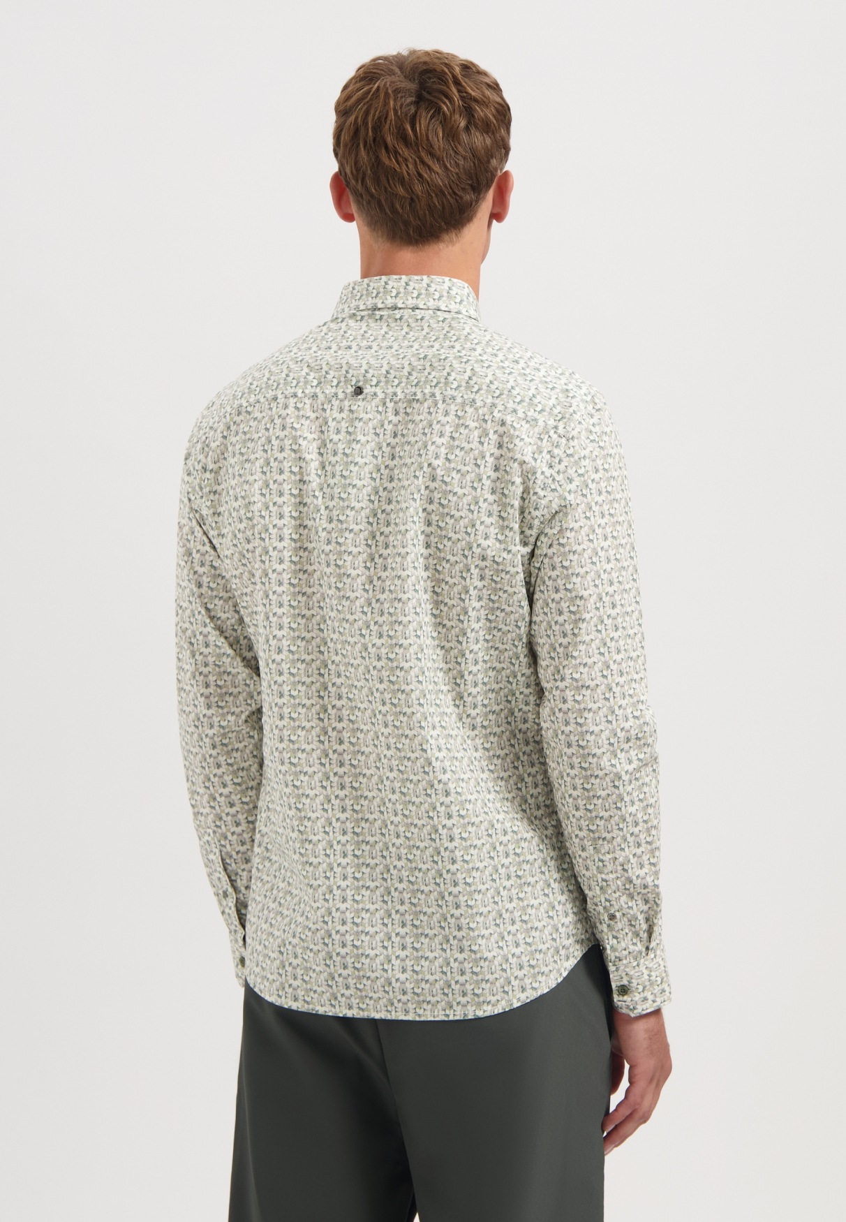 NO EXCESS Langarmhemd "No Excess Stretchhemd mit Print" günstig online kaufen