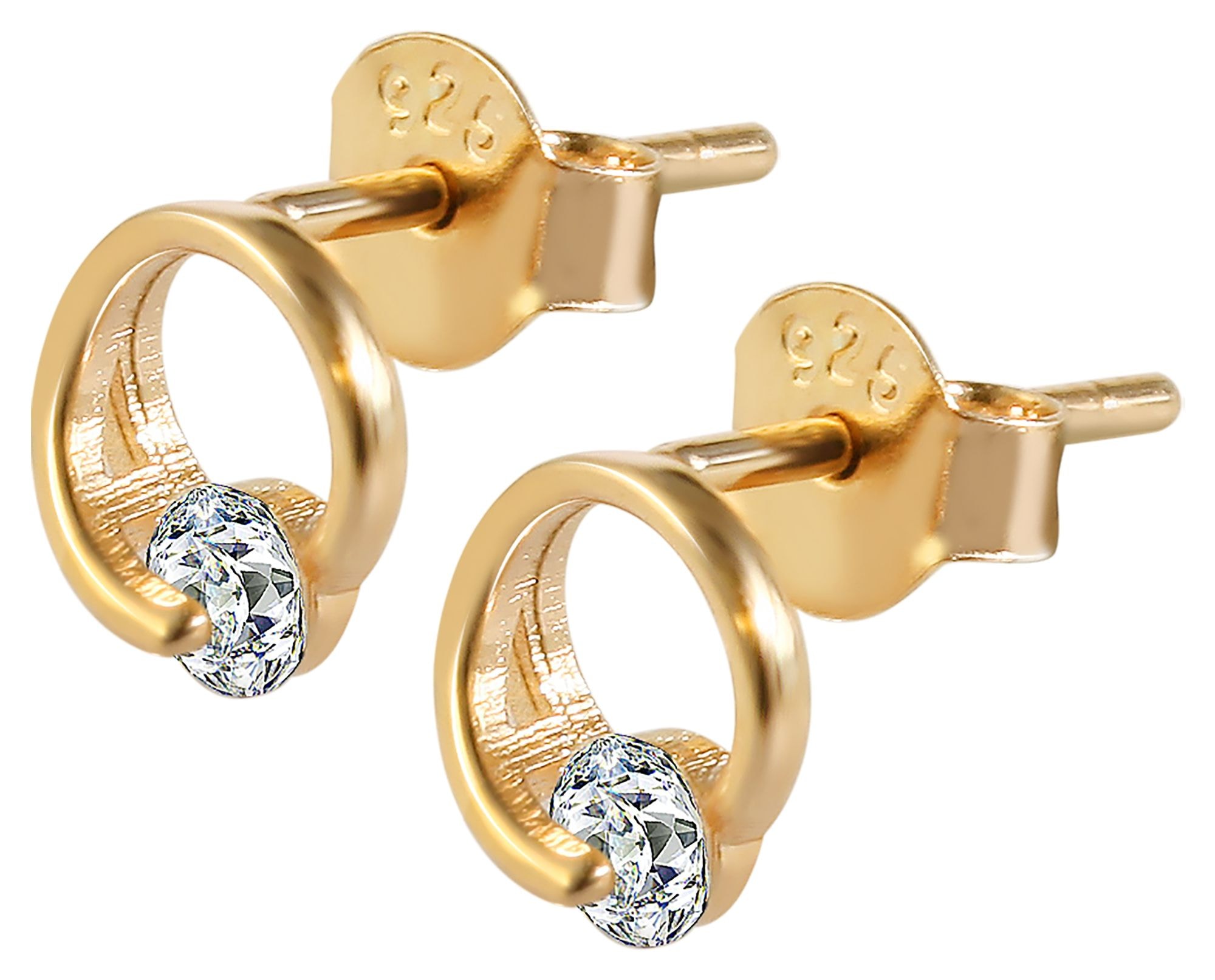 Adelia´s Paar Ohrhänger »Damen Ohrringe – Ohrstecker aus 925 Silber mit Zirkonia« Ein kleines Geschenk mit großer Wirkung