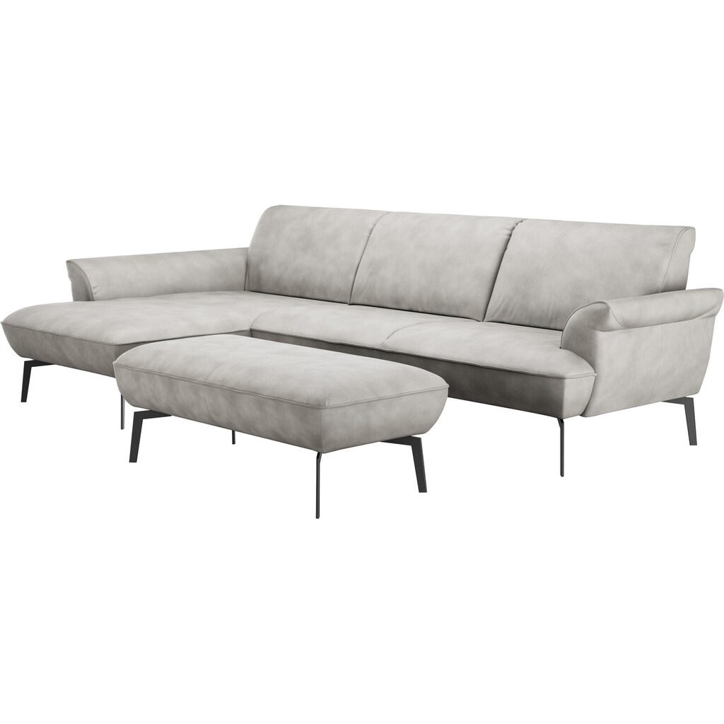 himolla Ecksofa »himolla 9900«, (mit Hocker)