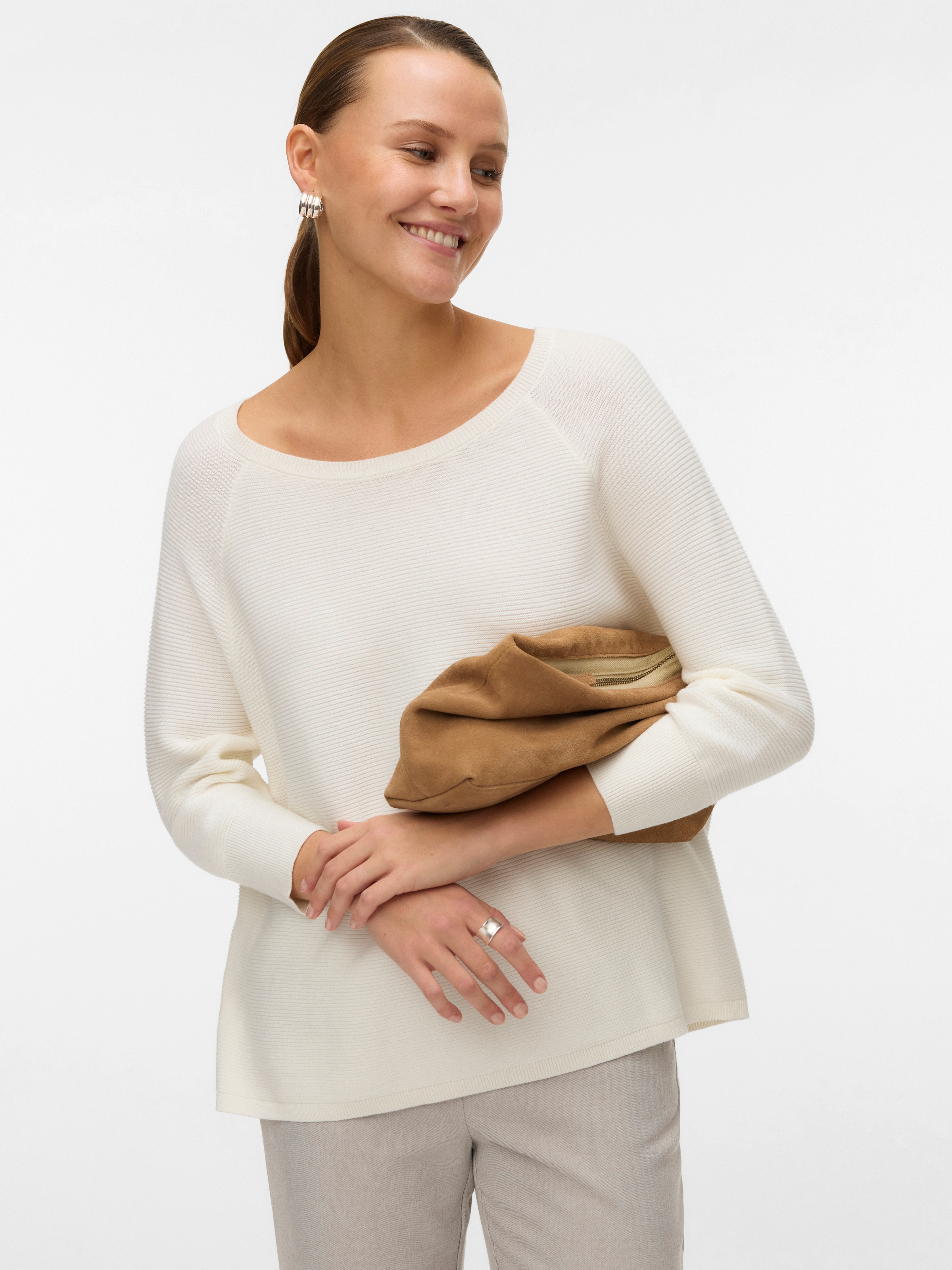 Vero Moda Strickpullover »VMNEW NORA 3/4 BOATNECK PULLOVER NOOS«