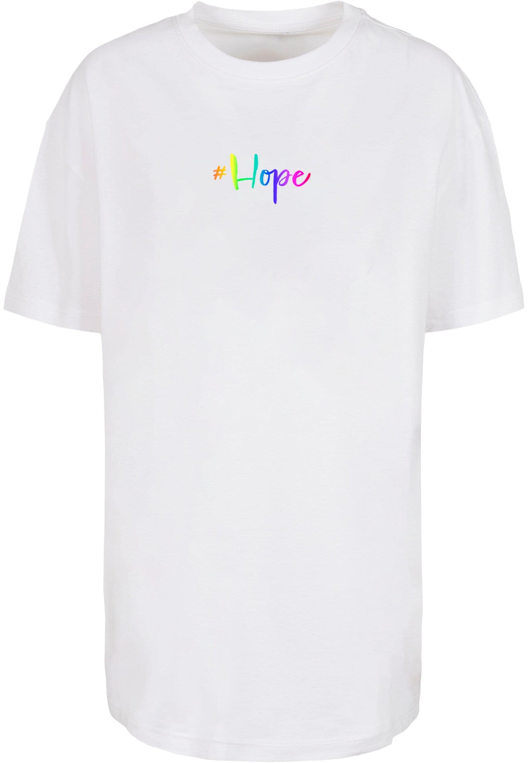 Merchcode T-Shirt "Merchcode Damen Ladies Hope Rainbow Oversized Boyfriend günstig online kaufen