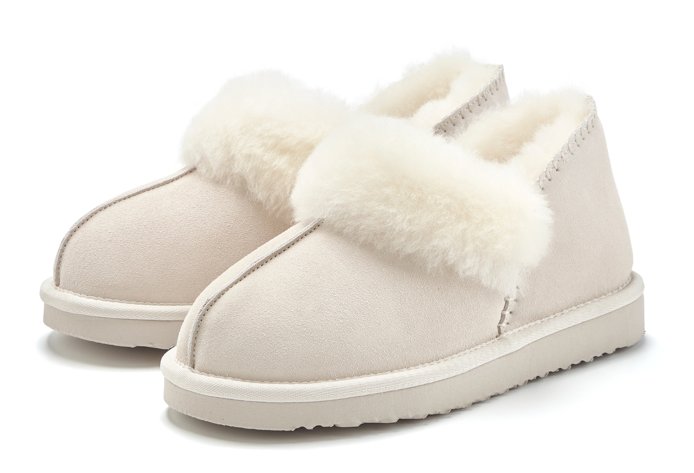 Vivance Hausschuh "Plüsch Hausschuh, Pantolette, Pantoffel, Homeslippers" m günstig online kaufen