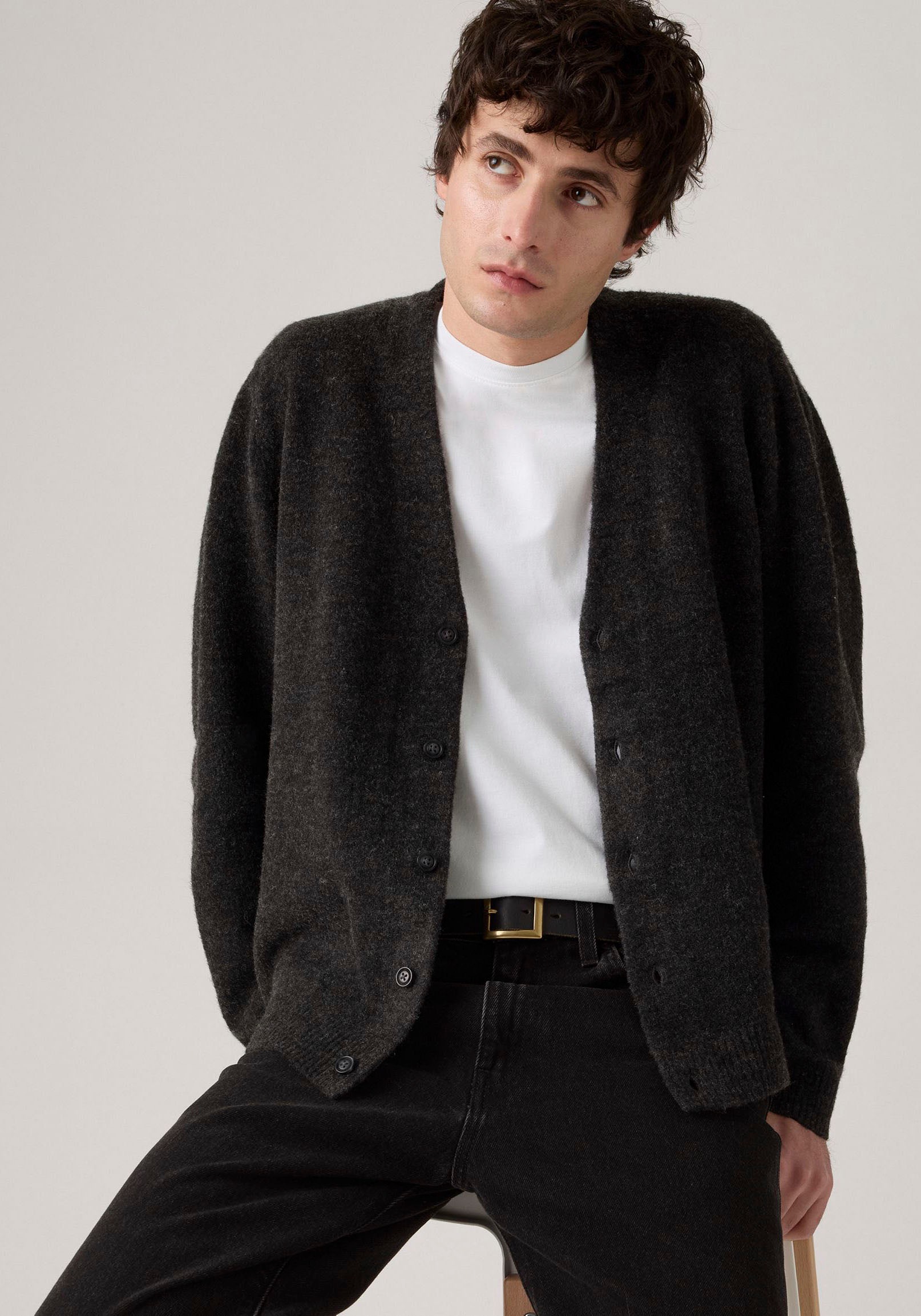 Levis Strickjacke Legere Passform, pflegeleichter Materialmix günstig online kaufen
