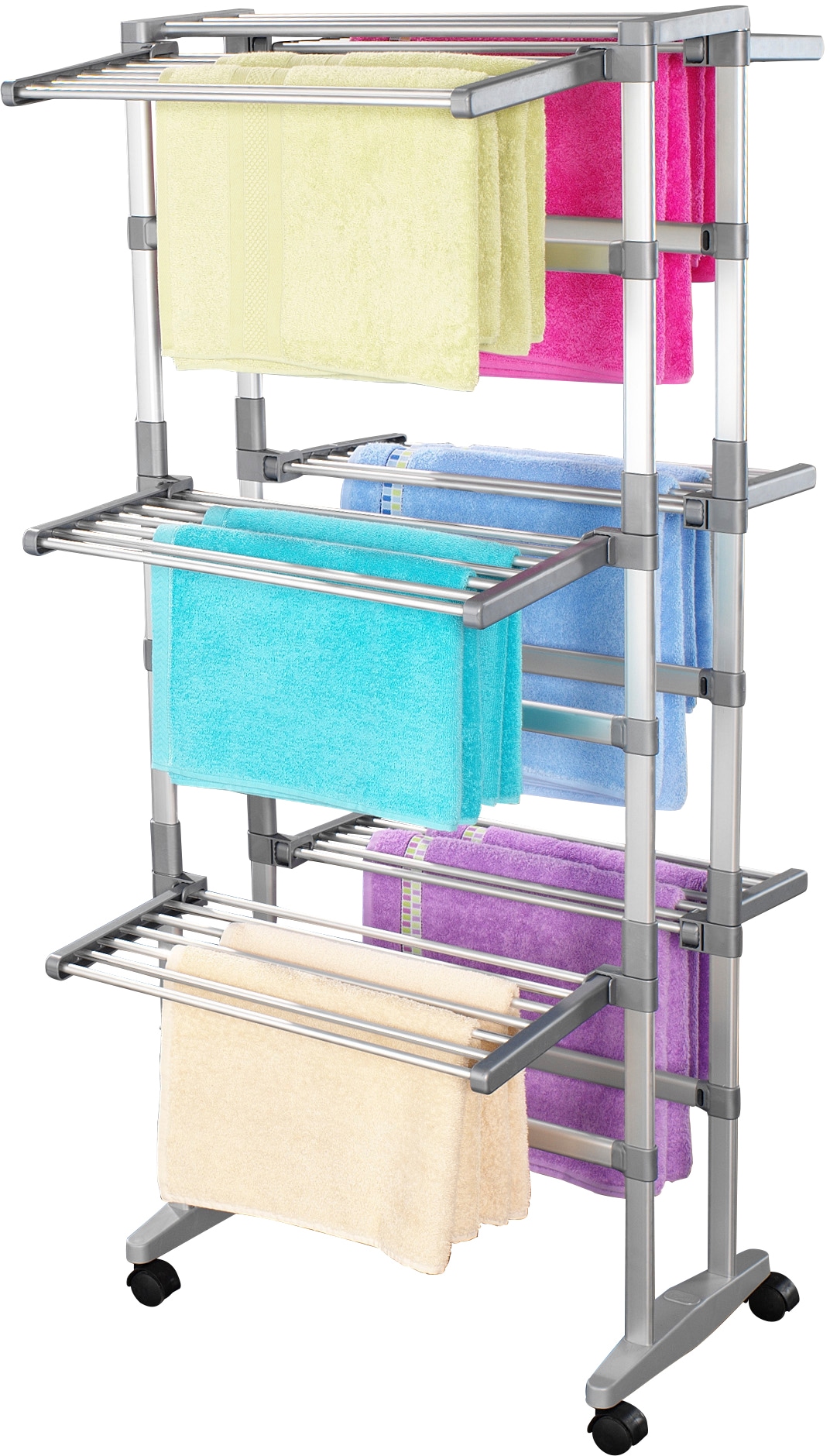 Ruco Turmwäscheständer Aluminium/Kunststoff, 22,5 m Trockenlänge, Selbstauf günstig online kaufen