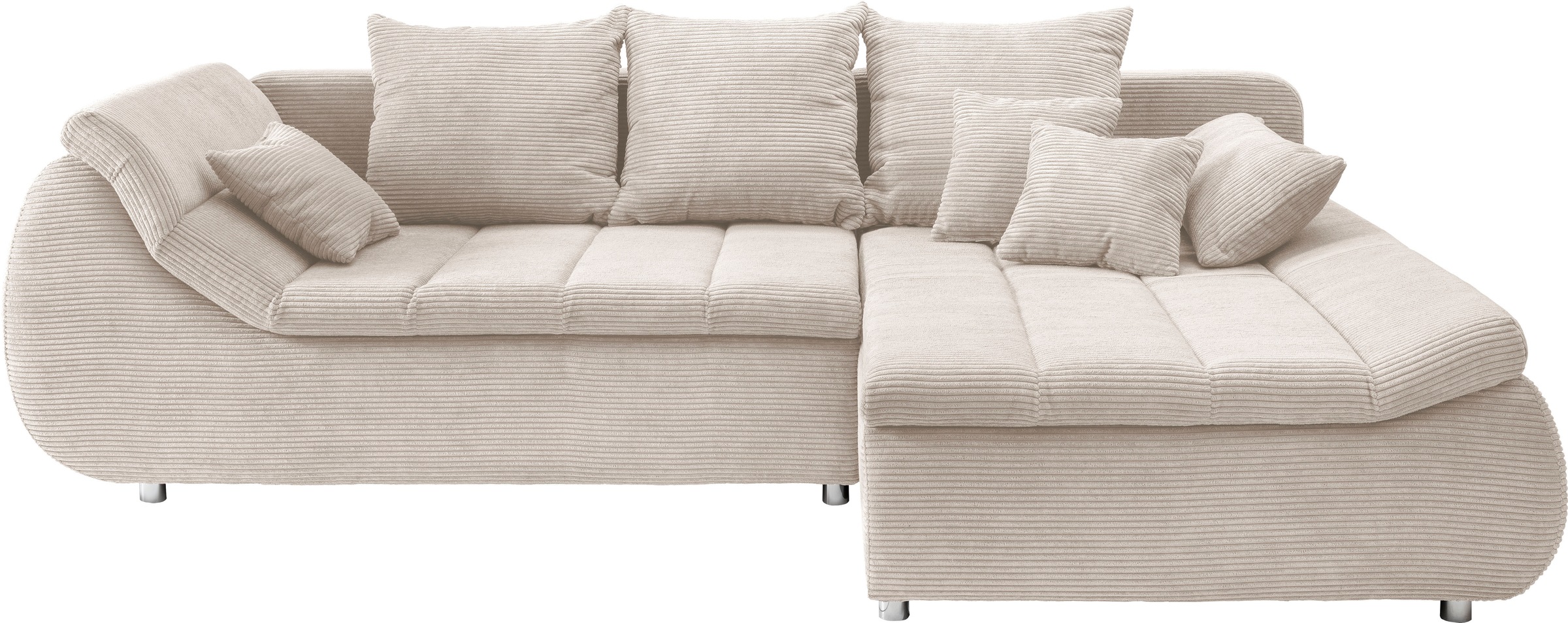 Thumbnail - INOSIGN Ecksofa "Imola, bequem, aktuelle Steppung im Sitz, L-Form, Breite 270cm" wahlweise mit Bettfunktion