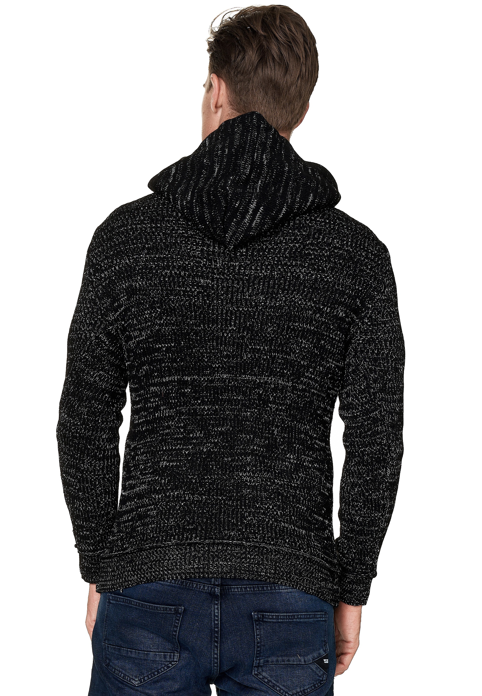 Rusty Neal Kapuzensweatshirt, mit stylischem Ausschnitt