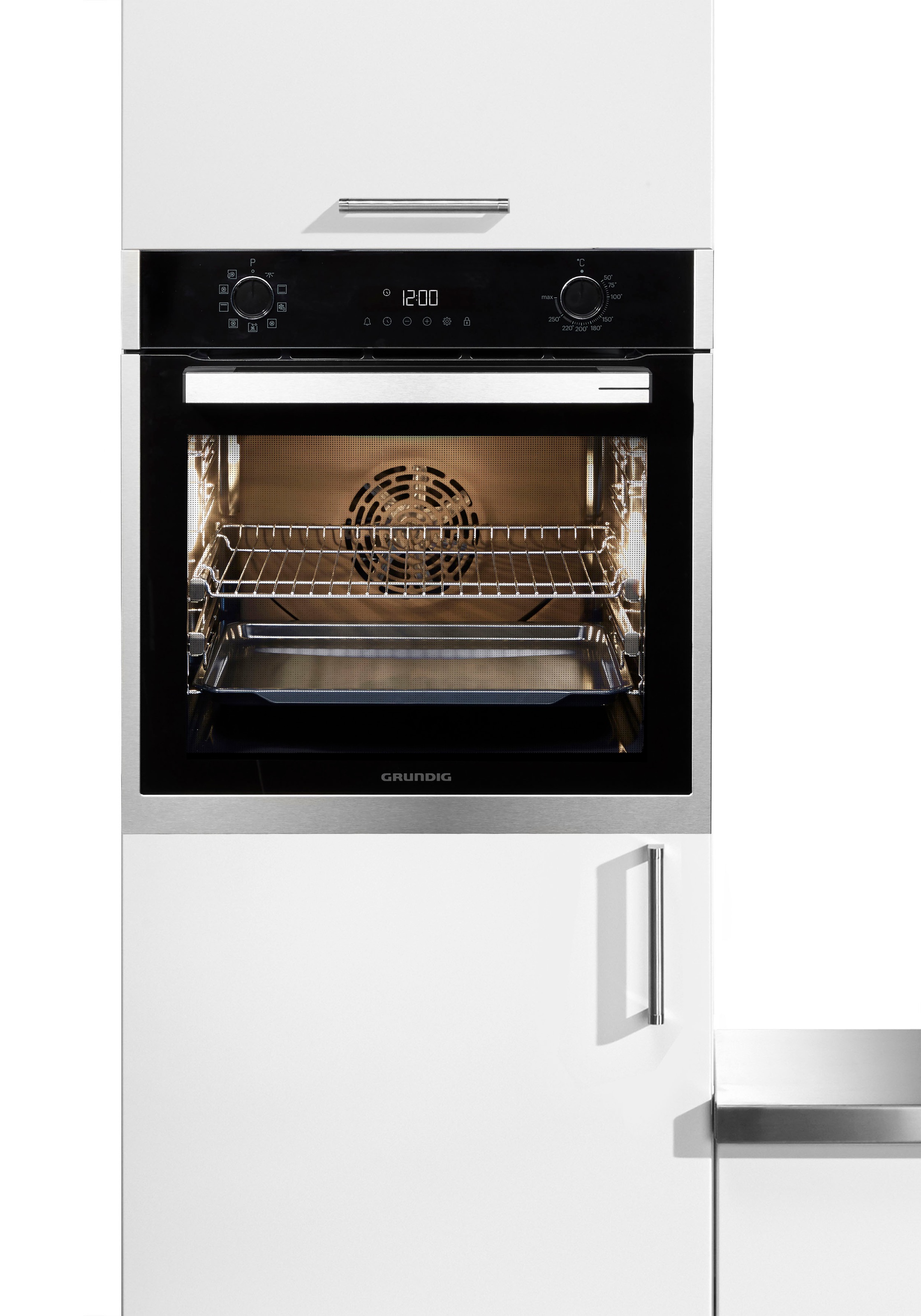 Grundig Einbaubackofen "GEBM19301BC" mit 2-fach-Teleskopauszug Ober- und Un günstig online kaufen