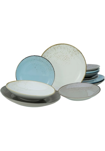 Tafelservice »Geschirr-Set NATURE COLLECTION Scandic«, (12 tlg., Teller Set für 4...