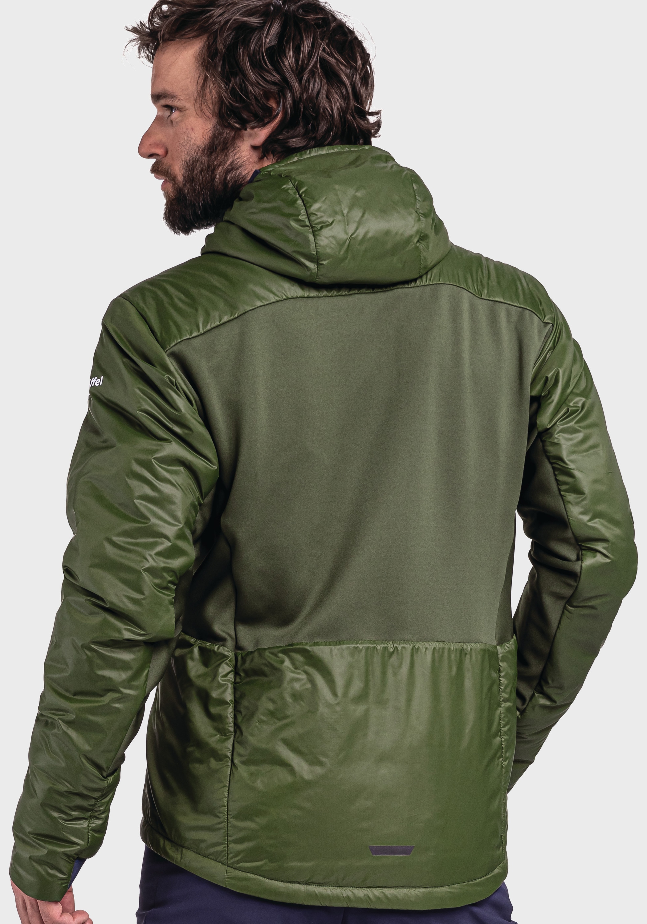 Schöffel Outdoorjacke »Ins Hybrid Black Raven M«, mit Kapuze