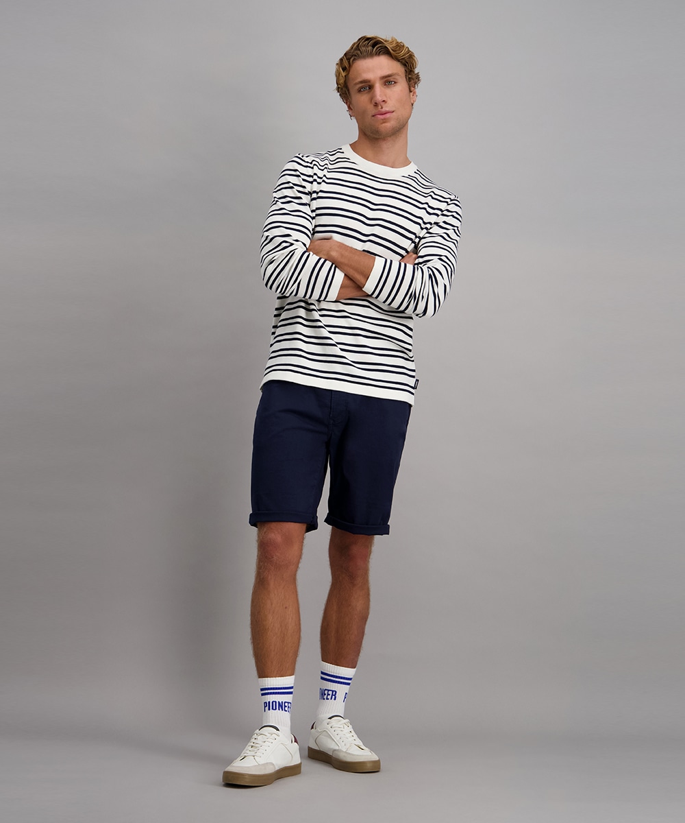 Pioneer Authentic Jeans Strickpullover in Streifen-Optik