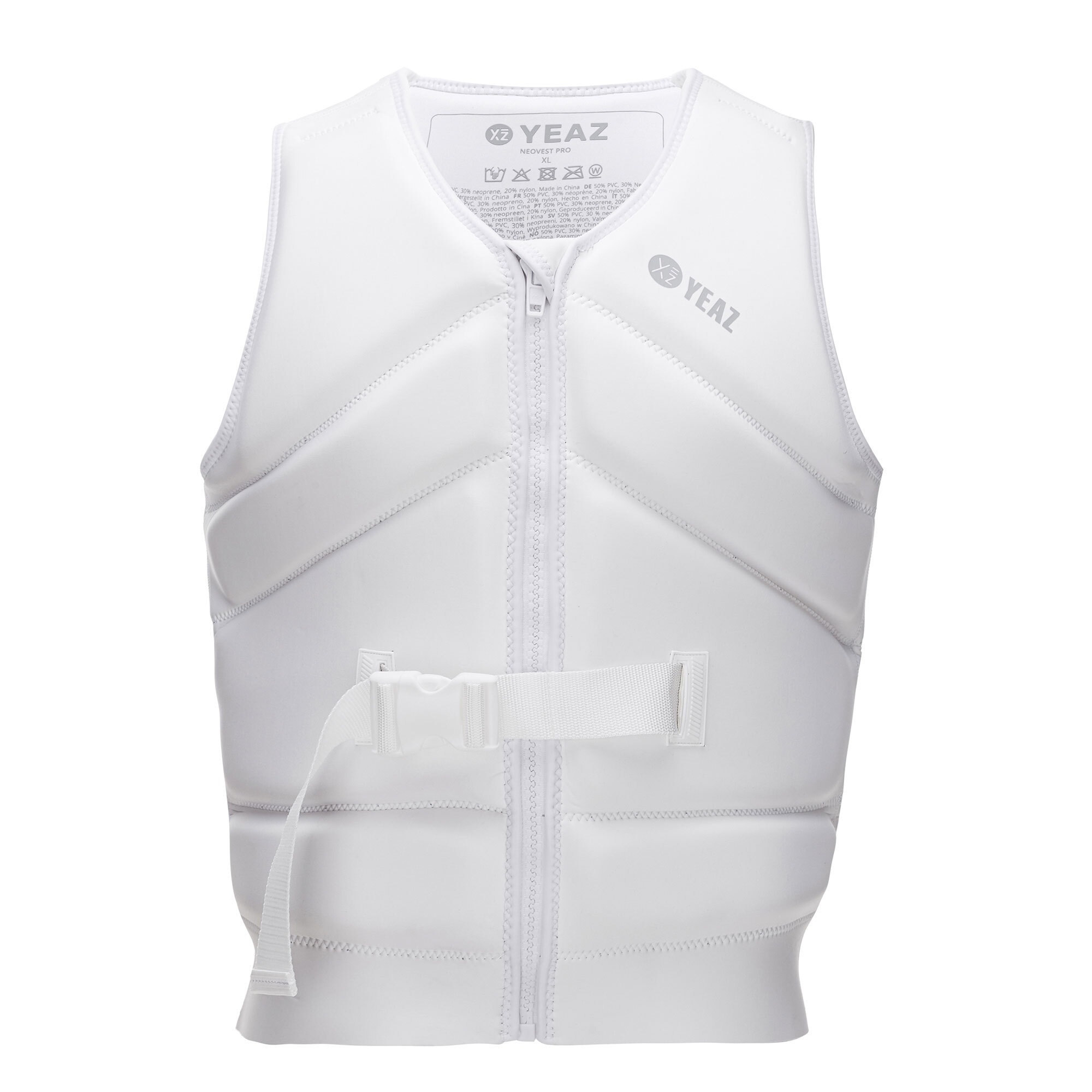 YEAZ Schwimmweste "Neoprenweste mit Gurt NEOVEST PRO", S, weiß, Schwimmwesten