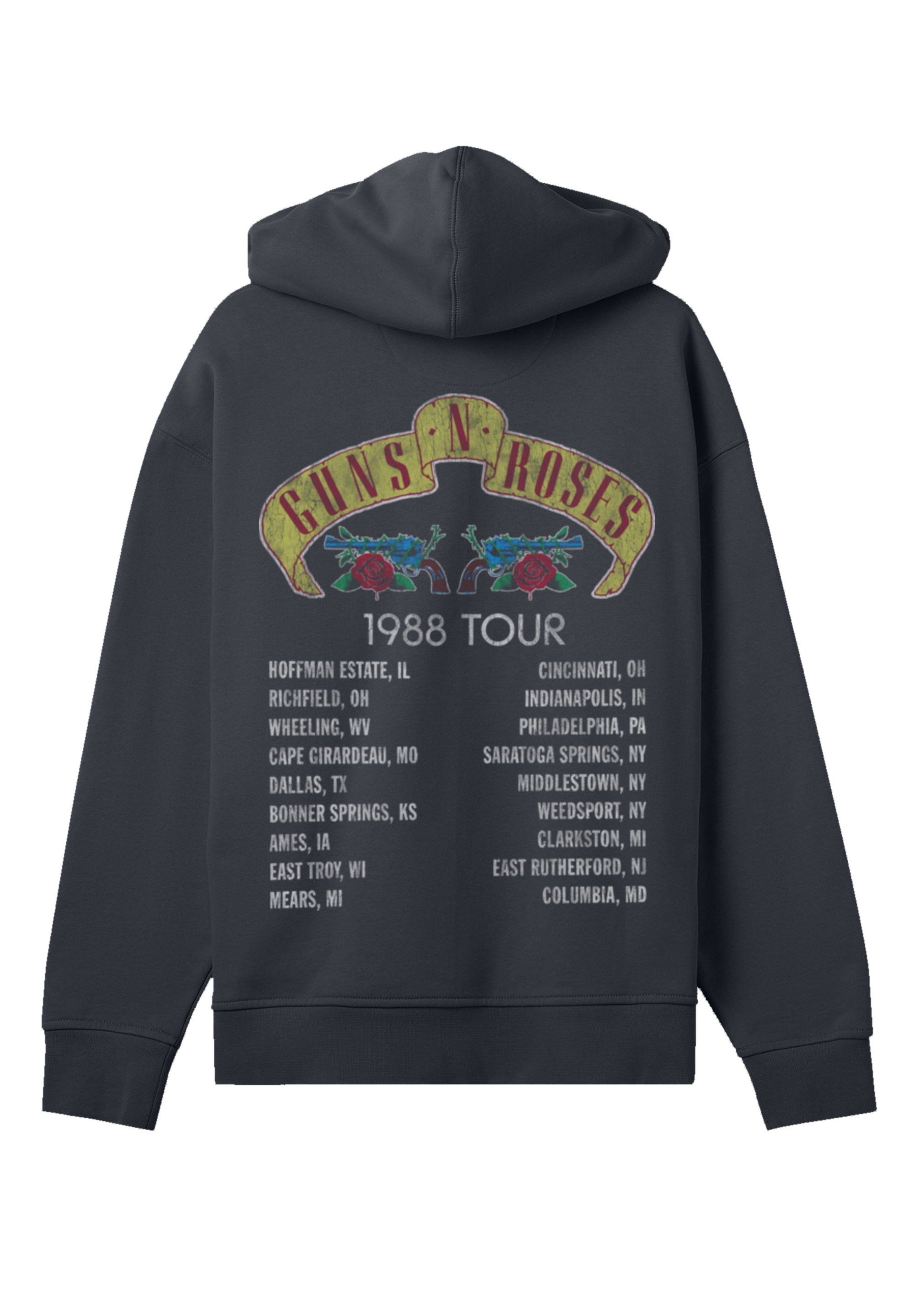 Thumbnail - F4NT4STIC Kapuzenpullover "Guns N Roses Skull Rock Band Merch" Premium Qualität