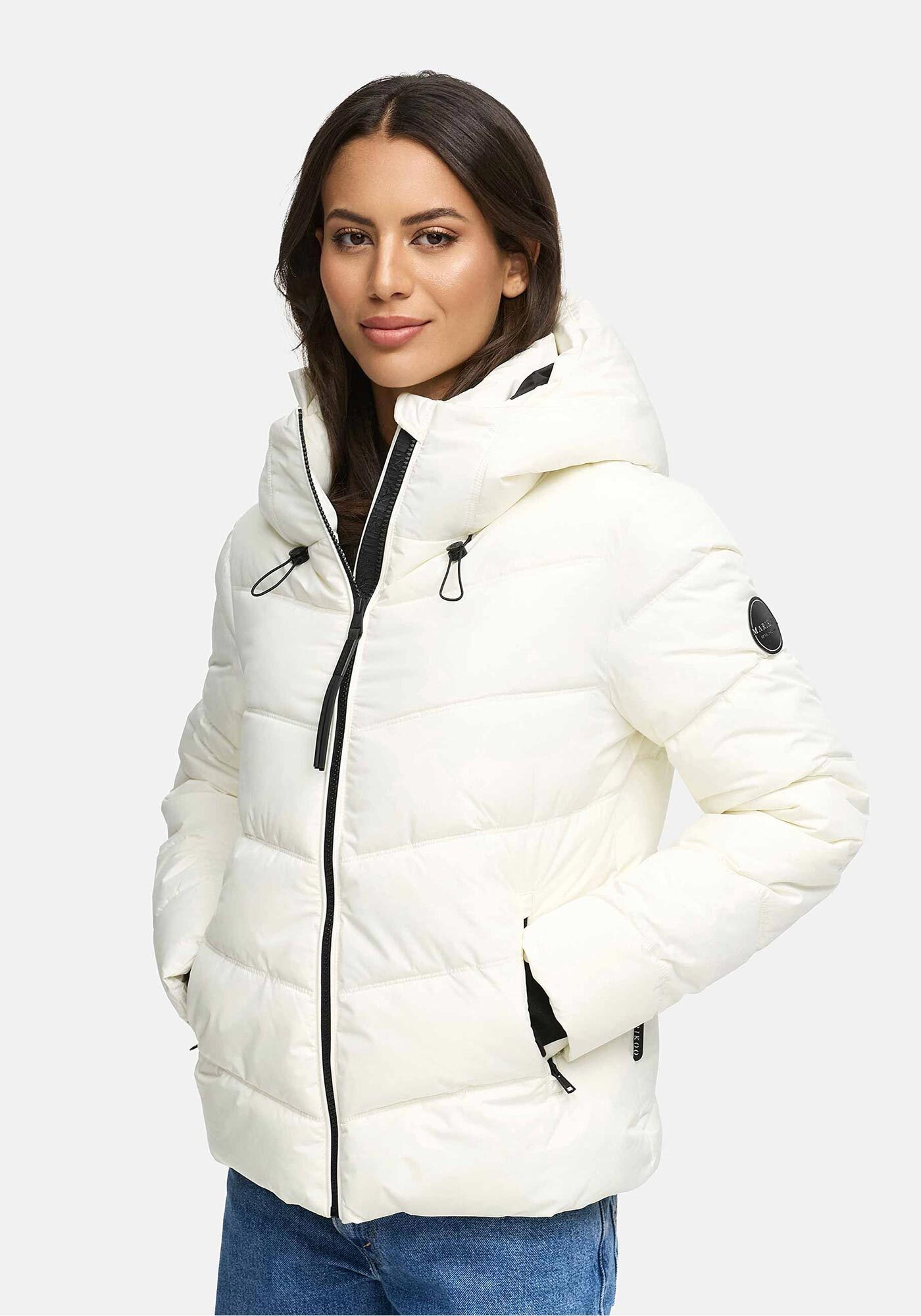 Marikoo Winterjacke »Yukanii«, Ärmelbündchen mit Daumenloch