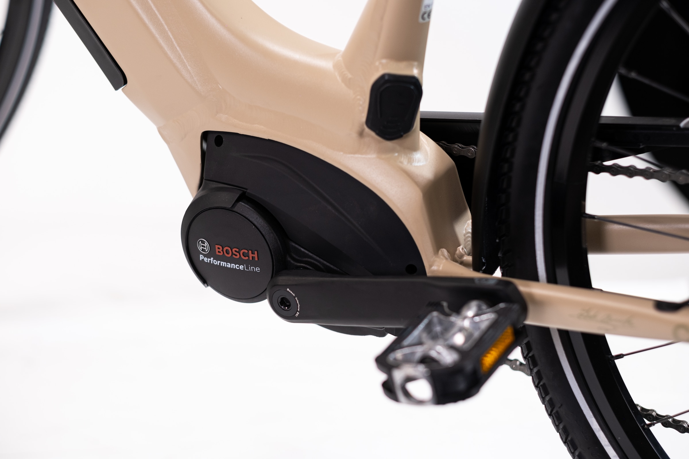 PUCH »PUCH C5.3 ALIVIO / BOSCH 500 Wh 28" beige 9-Gänge« 9 Gang Shimano Alivio RDM3100 Schaltwerk Kettenschaltung Mittelmotor 250 W BOSCH PERFORMANCE LINE 36 V/250 W, Mittelmotor