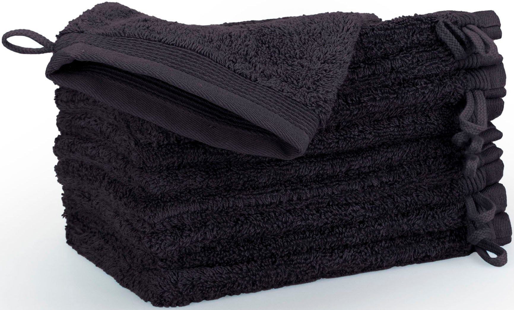 Möve Waschhandschuh "Superwuschel" Waschhandschuh Set mit Bordüre, 100% Pre günstig online kaufen