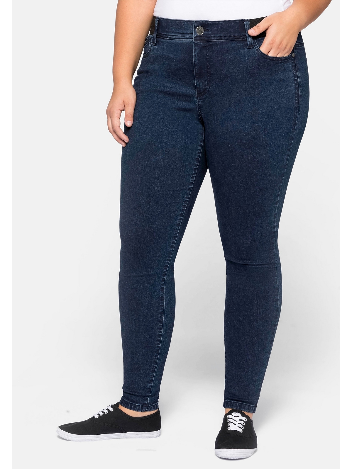 Sheego Stretch-Jeans "Große Größen", "Die Skinny", wächst bis zu 3 Gr. mit