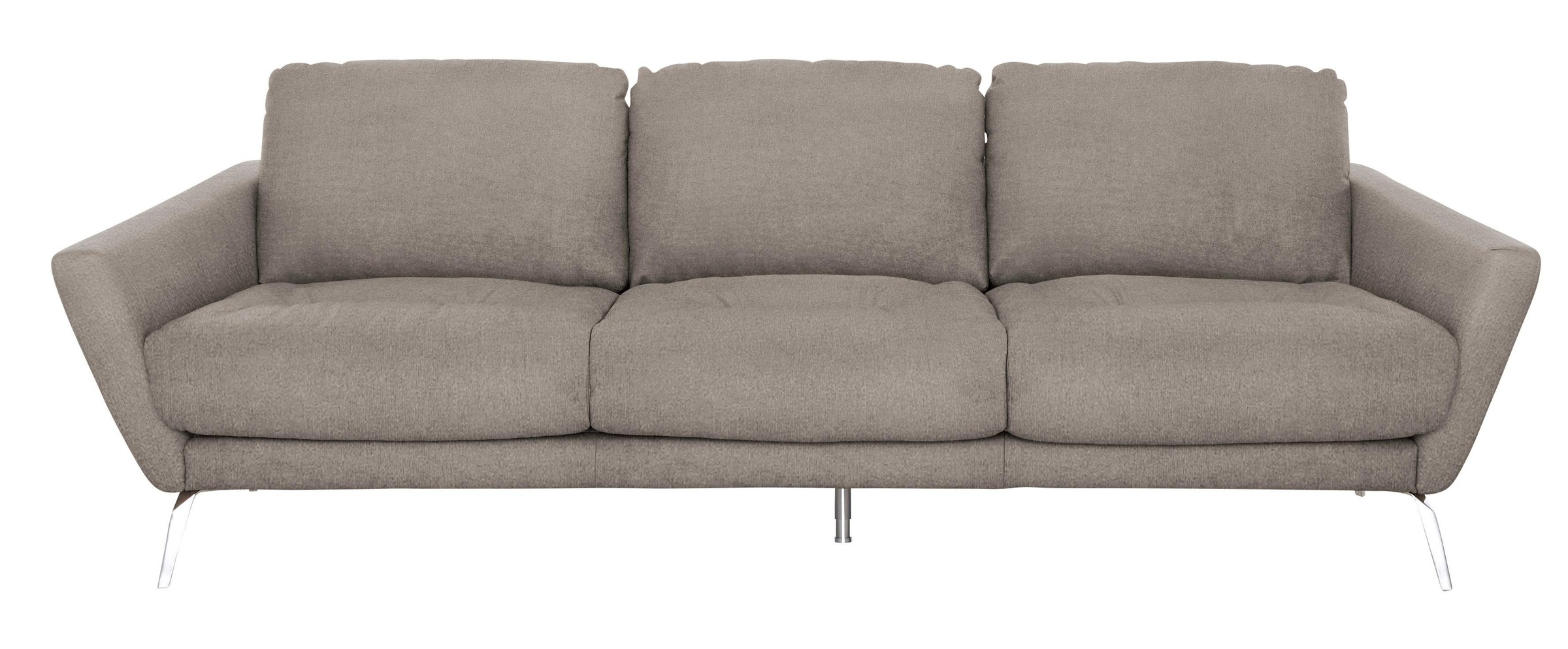 W.SCHILLIG Big-Sofa »softy«, mit dekorativer Heftung im Sitz, Füße Chrom glänzend