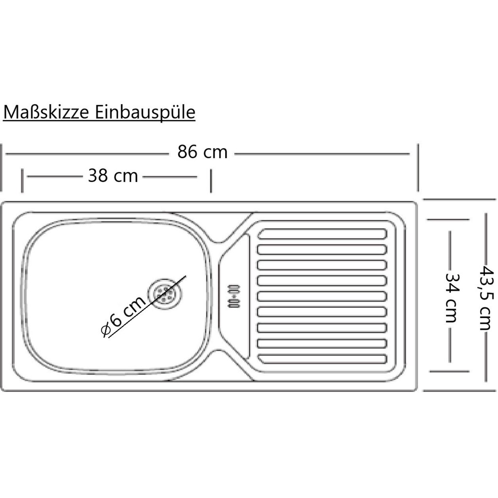 HELD MÖBEL Küchenzeile »Wien«, Breite 340 cm, wahlweise mit E-Geräten und Induktion