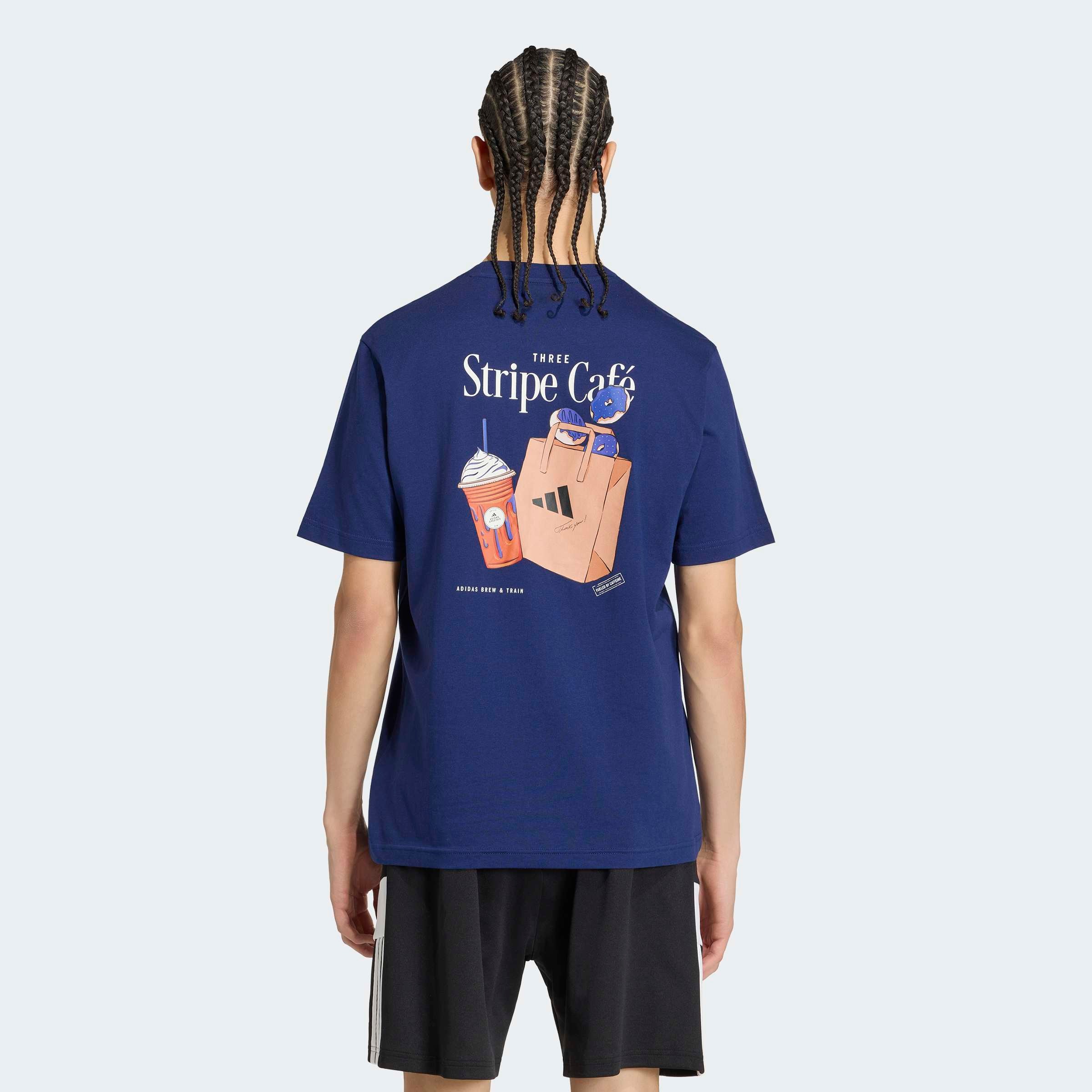 adidas Sportswear T-Shirt »COFFEE CAFE DONUT BAG GRAFIK« für Erwachsene, sportlicher Stil, aus Baumwolle