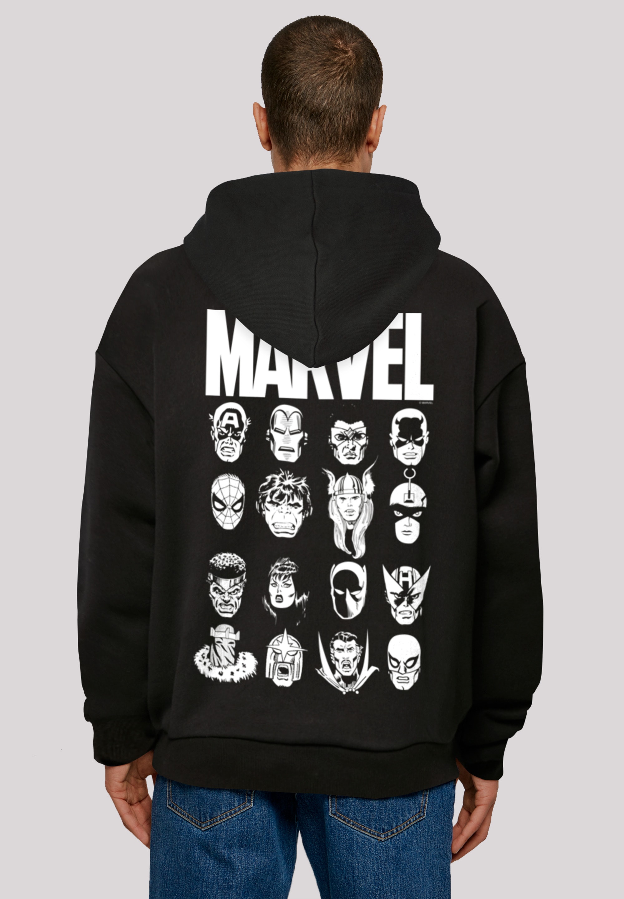 F4NT4STIC Kapuzenpullover "Marvel Comics Superhelden Heads", Print günstig online kaufen