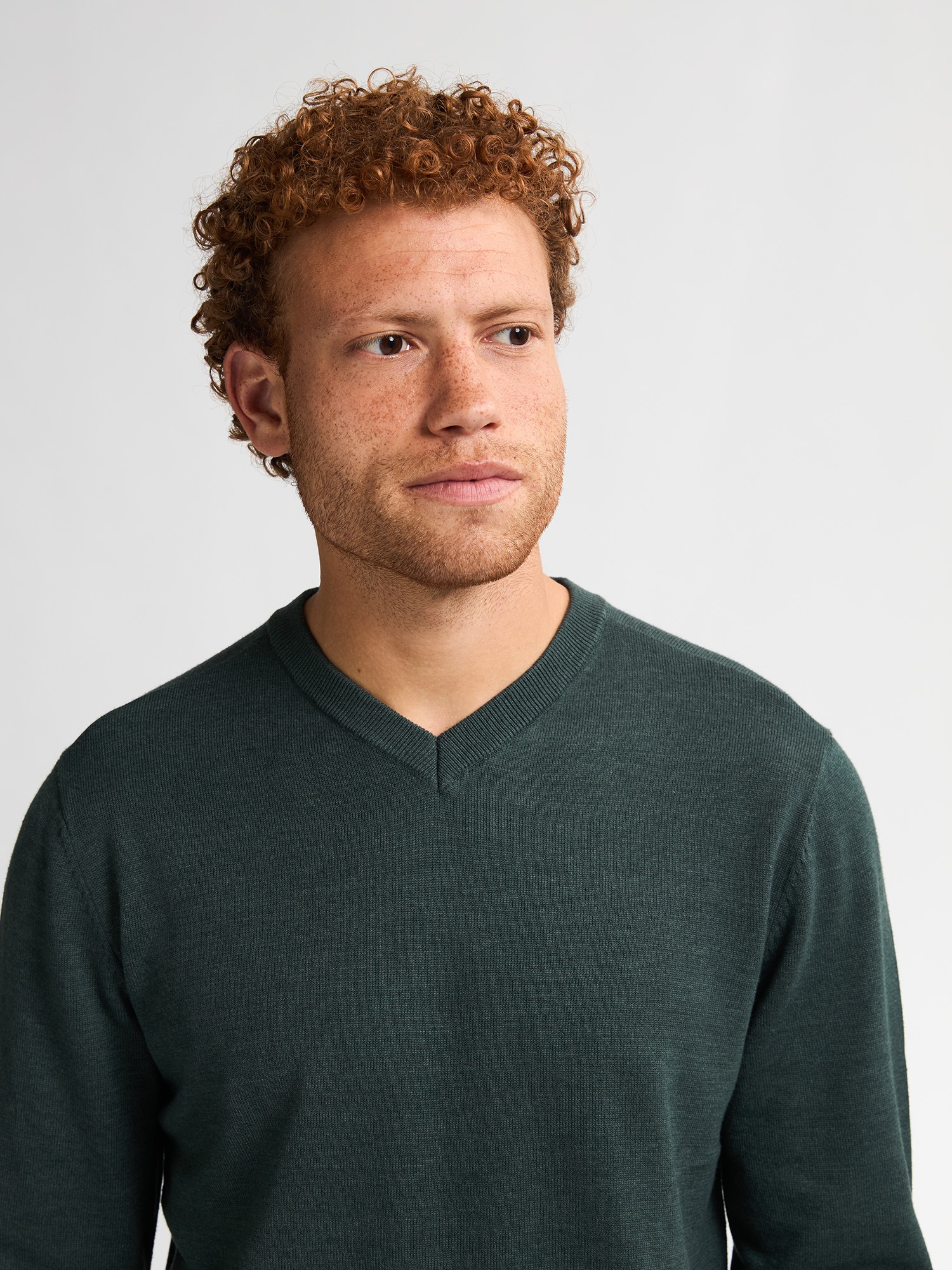 Petrol Industries V-Ausschnitt-Pullover »V-Neck Basi«, Materialmix mit Baumwollanteil