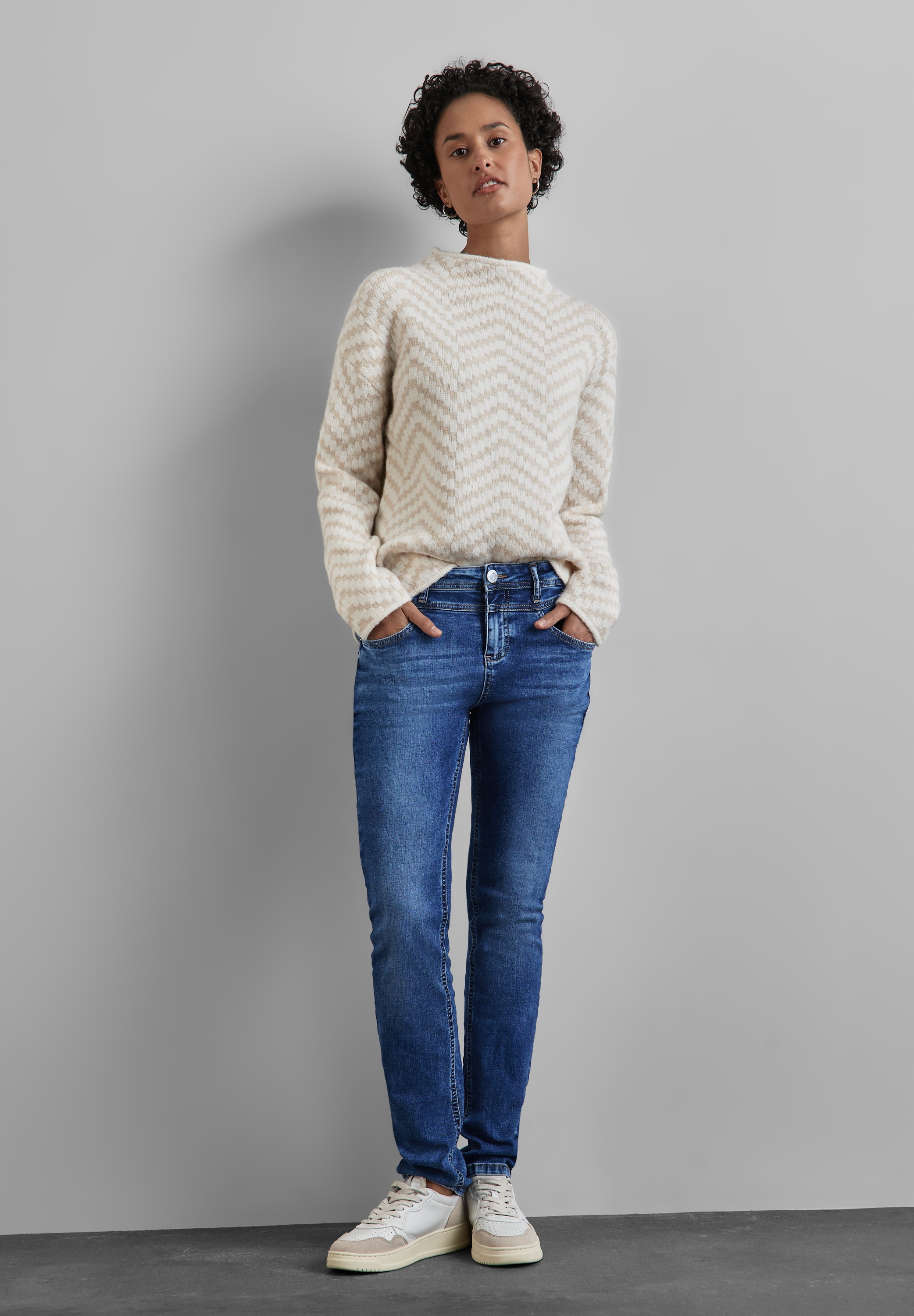 STREET ONE Comfort-fit-Jeans, High Waist