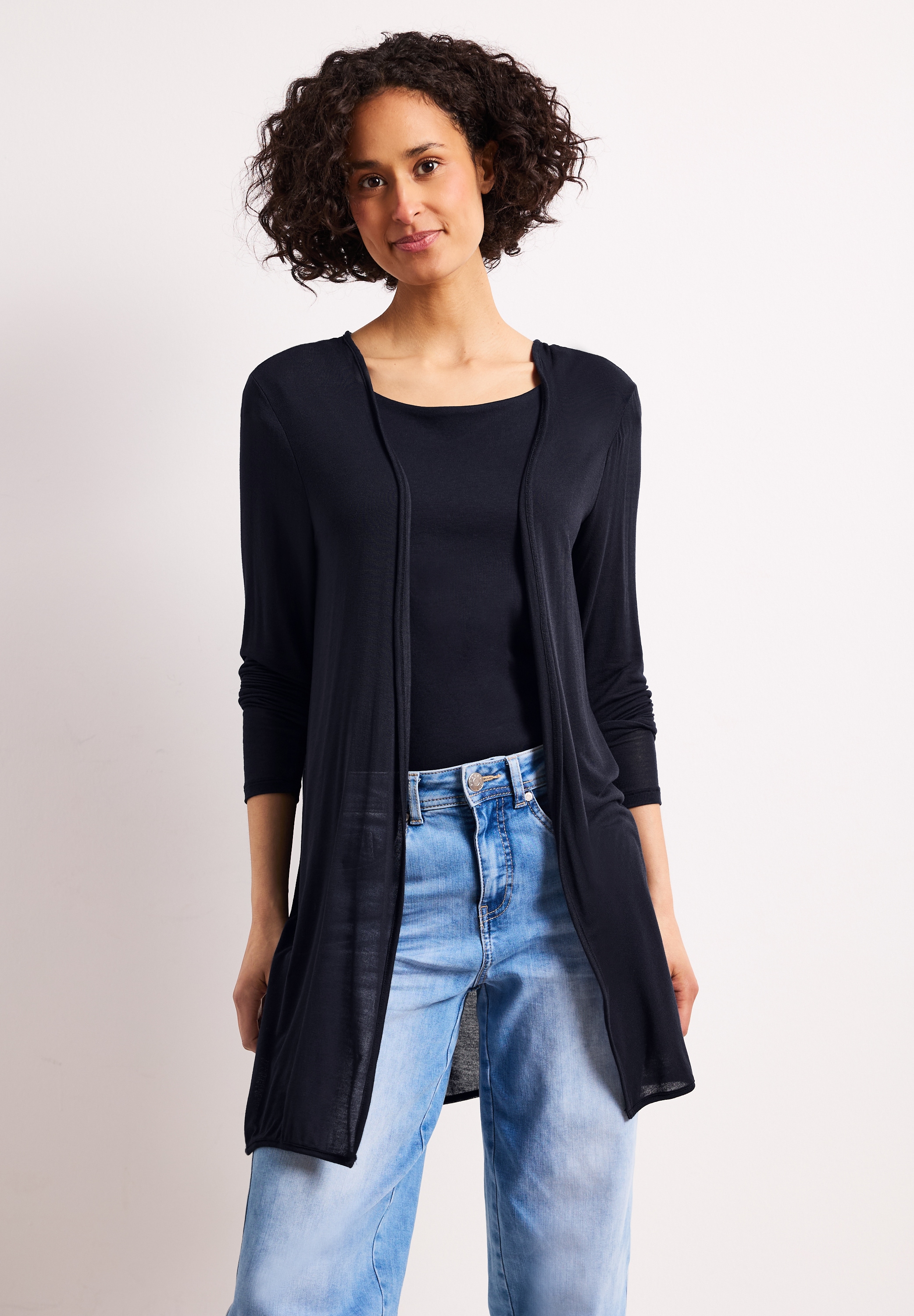STREET ONE Longstrickjacke aus softer Viskose