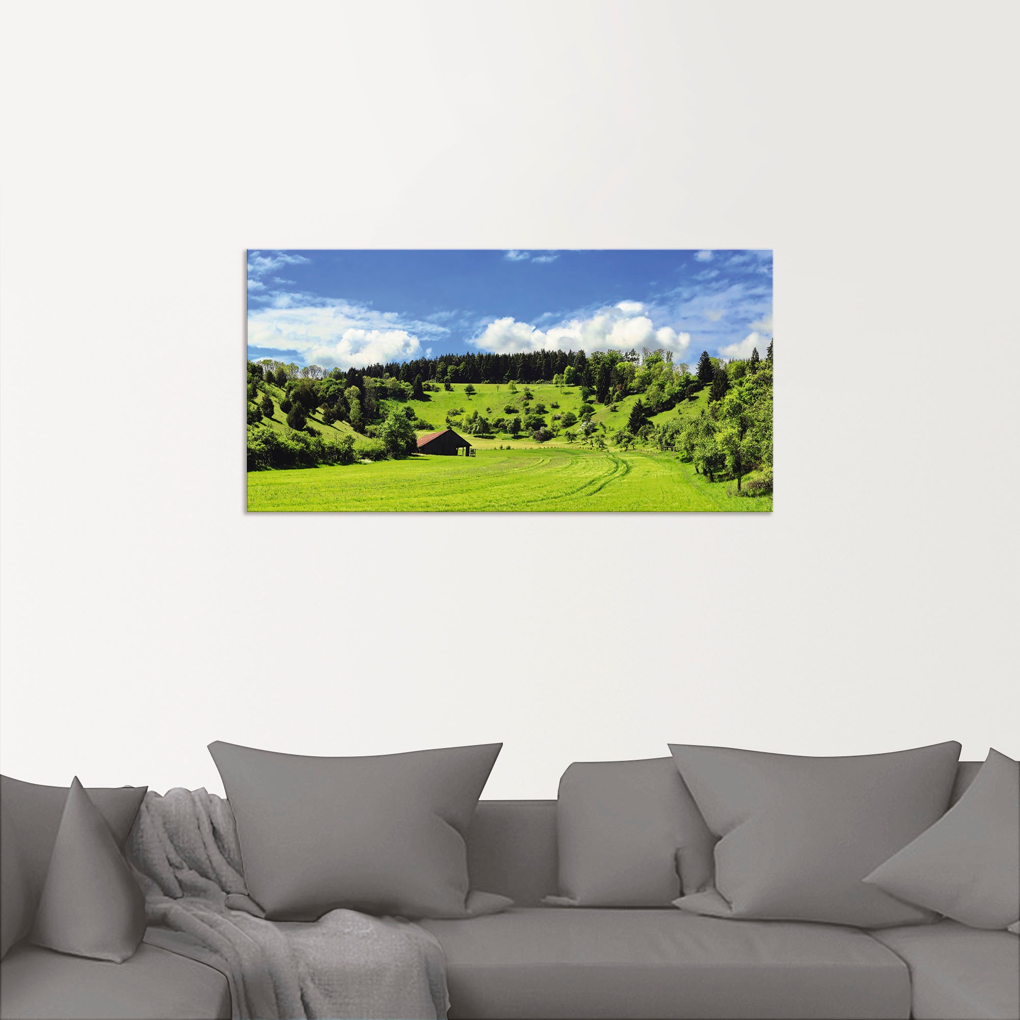 Artland Wandbild »Traumhafte Landschaft im Schwarzwald«, Wiesen & Baumbilder, (1 St.), als Alubild, Outdoorbild, Leinwandbild, Wandaufkleber, versch. Größen