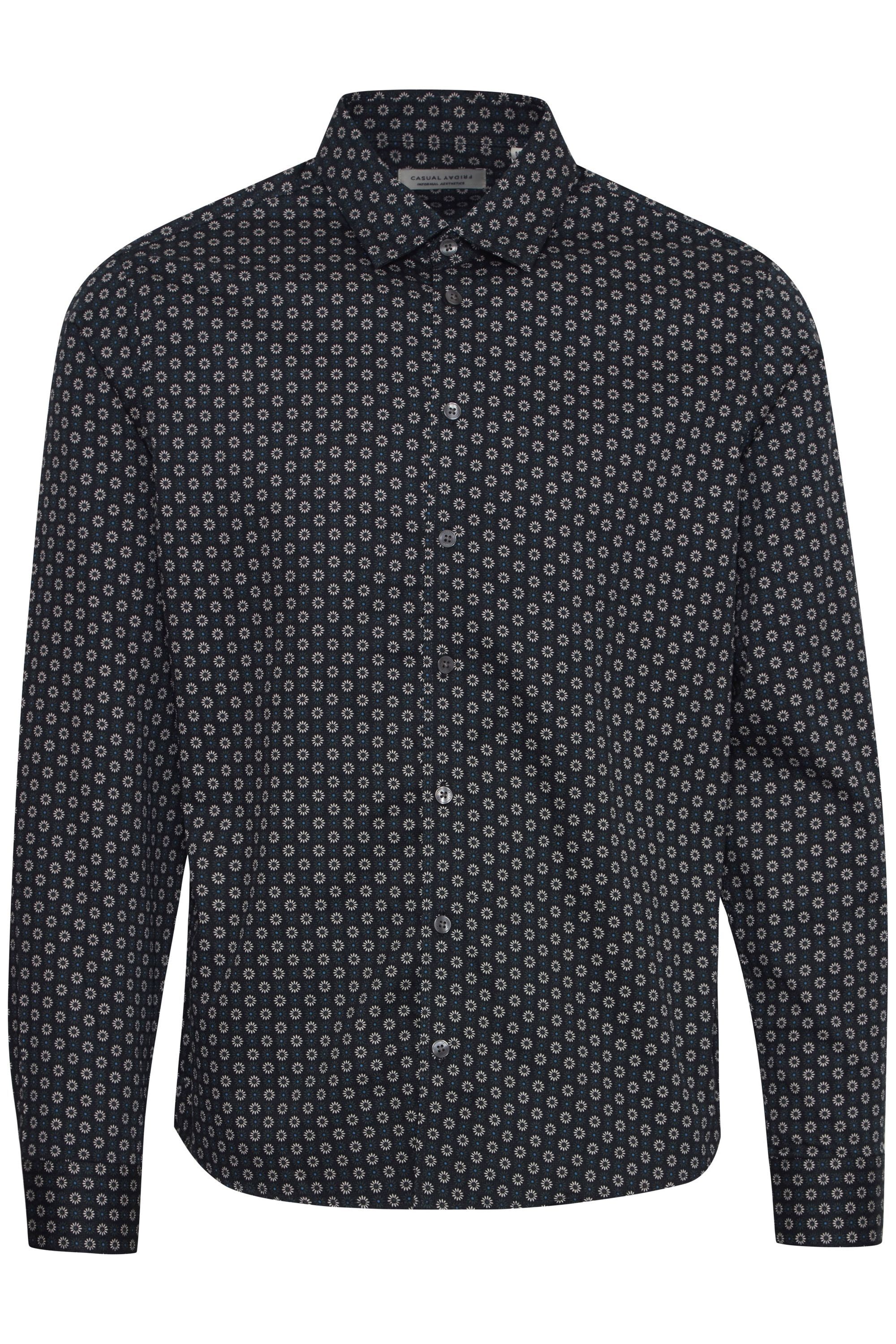 Casual Friday Businesshemd "Businesshemd CFANTON LS floral AOP shirt"