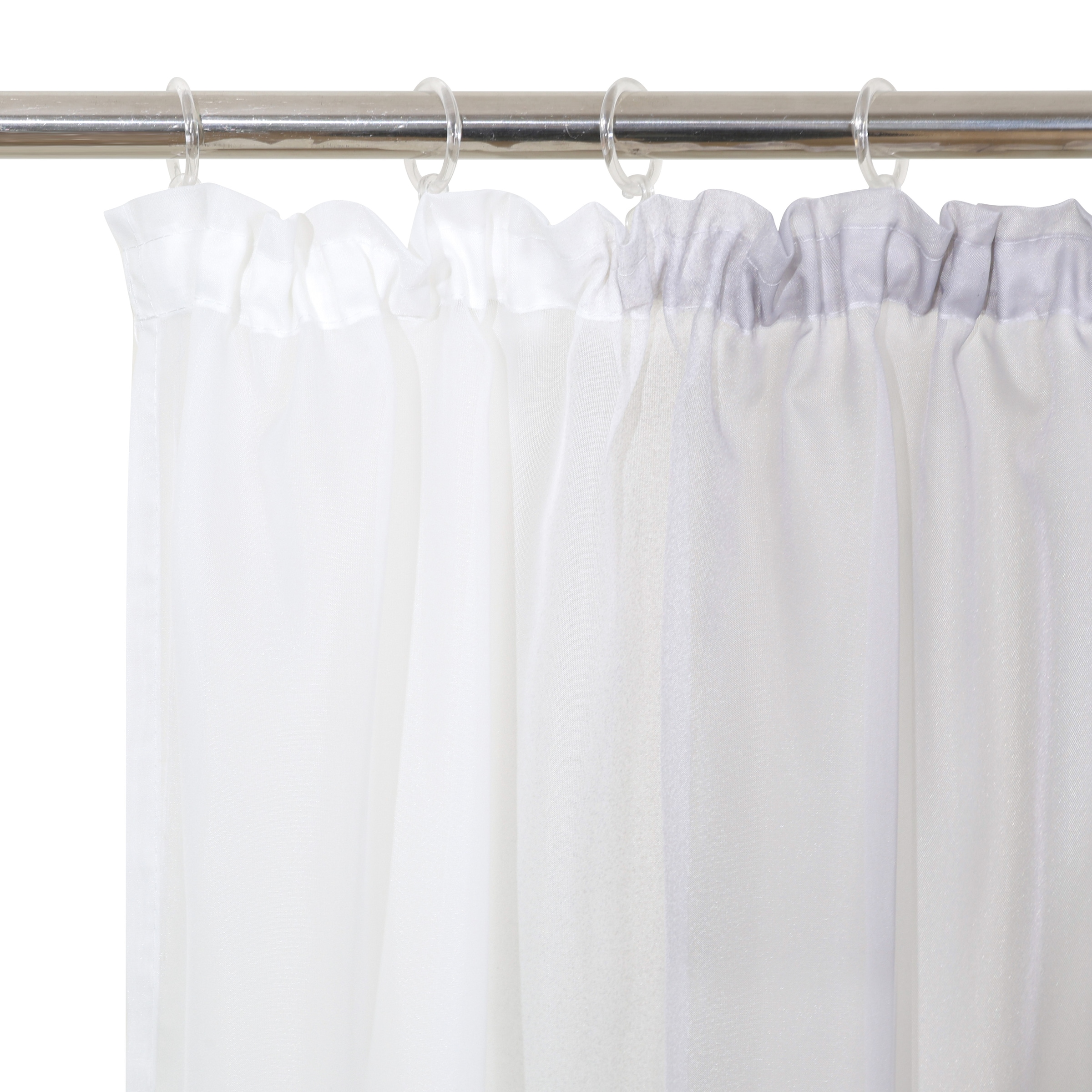 OTTO home Gardine »Nivva« Kräuselband 2 Stk. tlg. Transparent, Kräuselband, Pflegeleicht, 2er Set