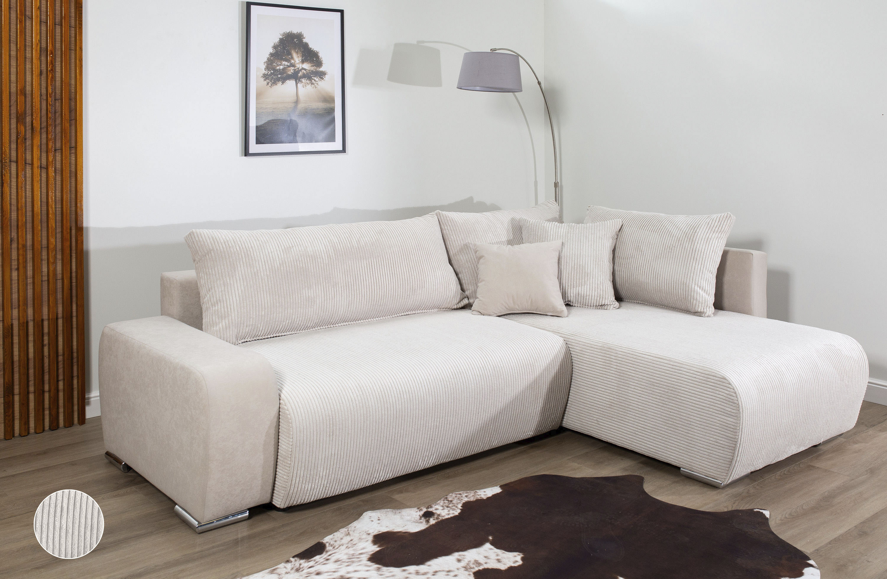 Thumbnail - COLLECTION AB Ecksofa "Poppy, L-Form, Breite 227 cm mit Schlaffunktion" inkl. Schlaffunktion und Bettkasten