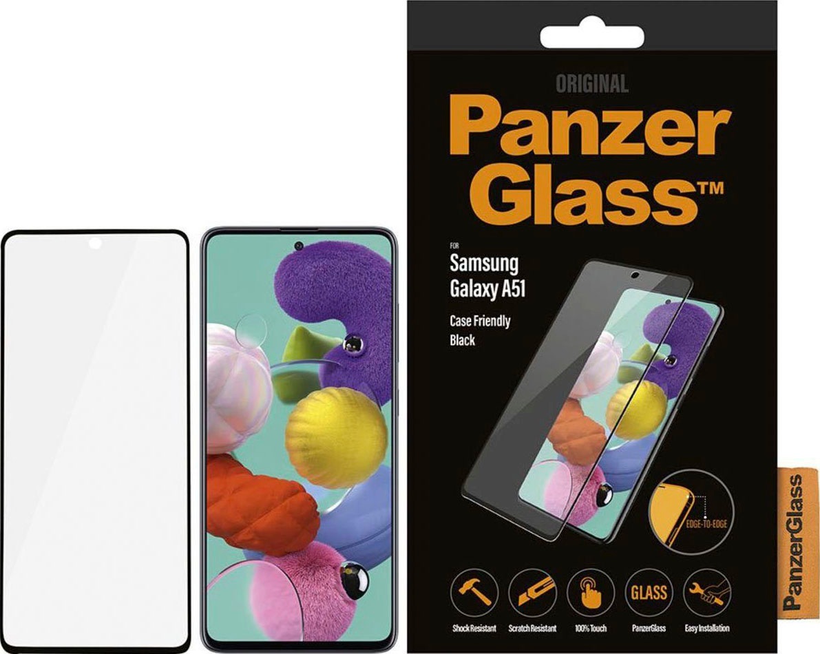 PanzerGlass Displayschutzglas »Schutzglas Case Friendly für Samsung Galaxy A51«, für Samsung Galaxy A51