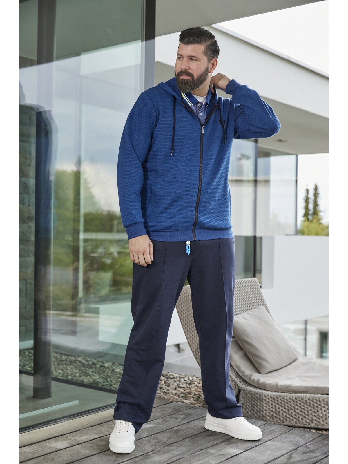 Charles Colby Kapuzensweatjacke »Sweatjacke DUKE TREY«