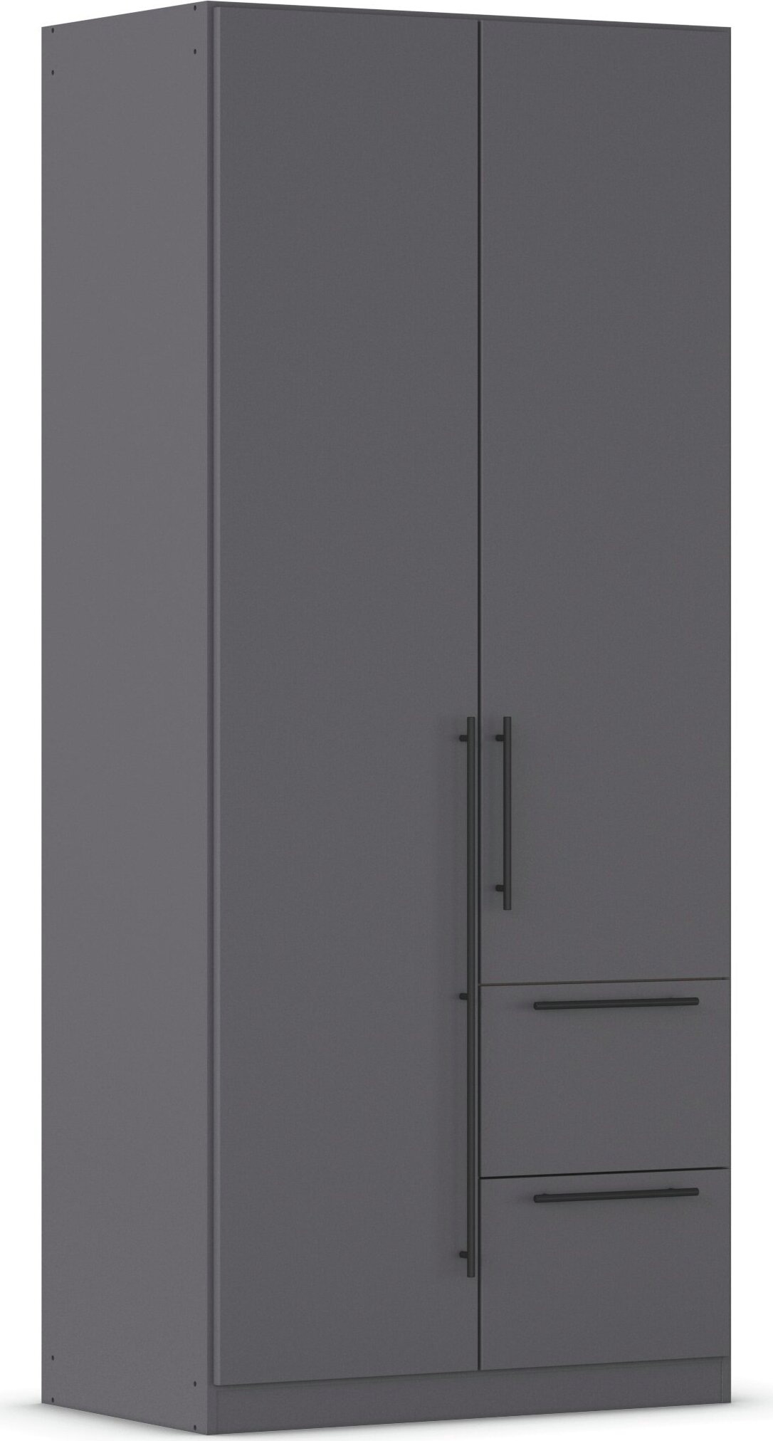OTTO home Kleiderschrank "Mehrzweckschrank Aktenschrank Möbel Mietswohnung Schlafzimmer AVOLA" 3 verschiedene Ausstattungen BASIC/CLASSIC/PREMIUM (inkl. SOFT-CLOSE), mit hochwertigen Stangengriffen aus Metall in Schwarz MADE IN GERMANY