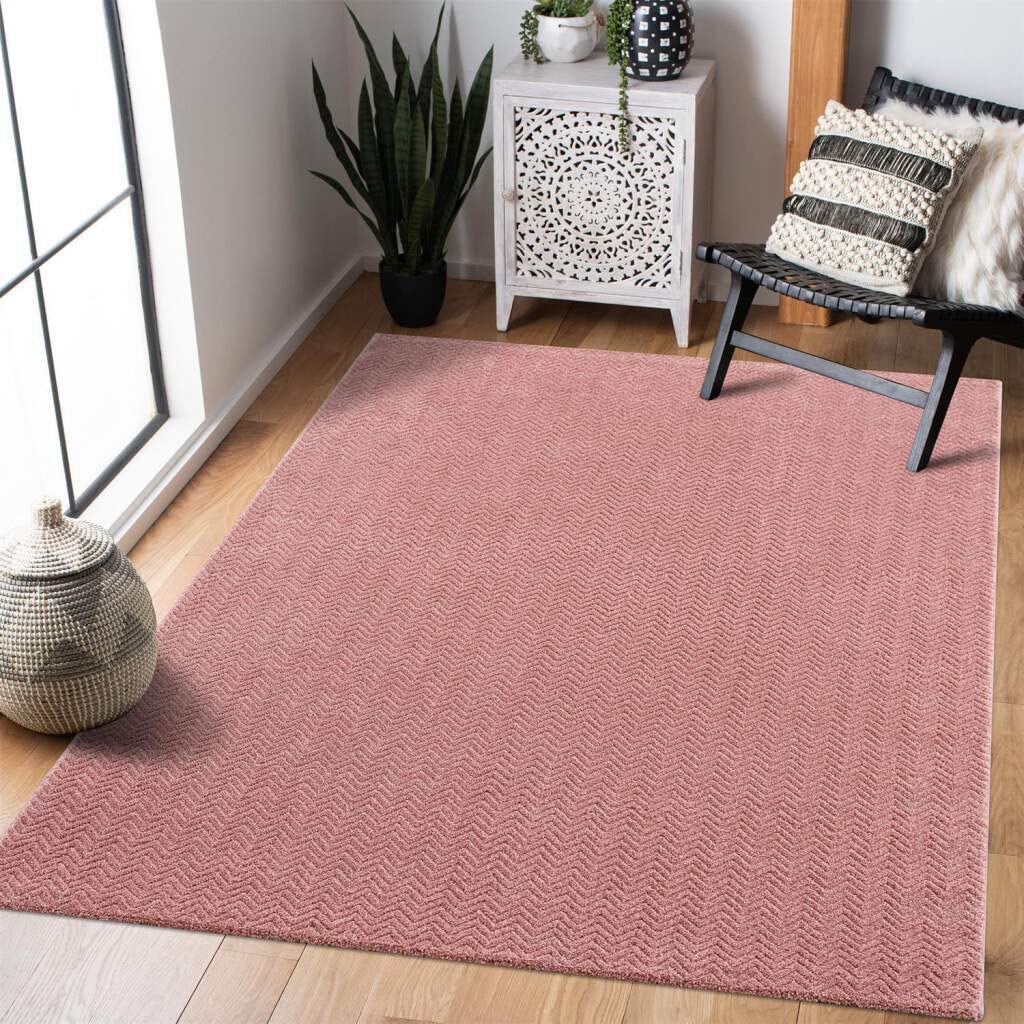 Carpet City Teppich "Friseé-Teppich FANCY805" rechteckig 12 mm Höhe Läufer, günstig online kaufen