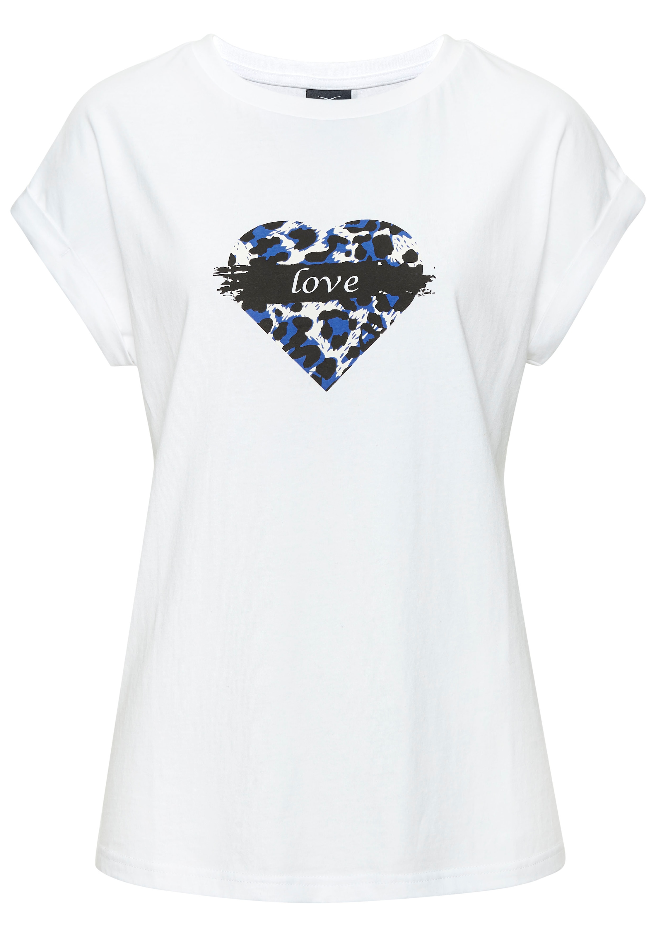LASCANA Print-Shirt, aus Baumwolle, Damen T-Shirt, Basic günstig online kaufen