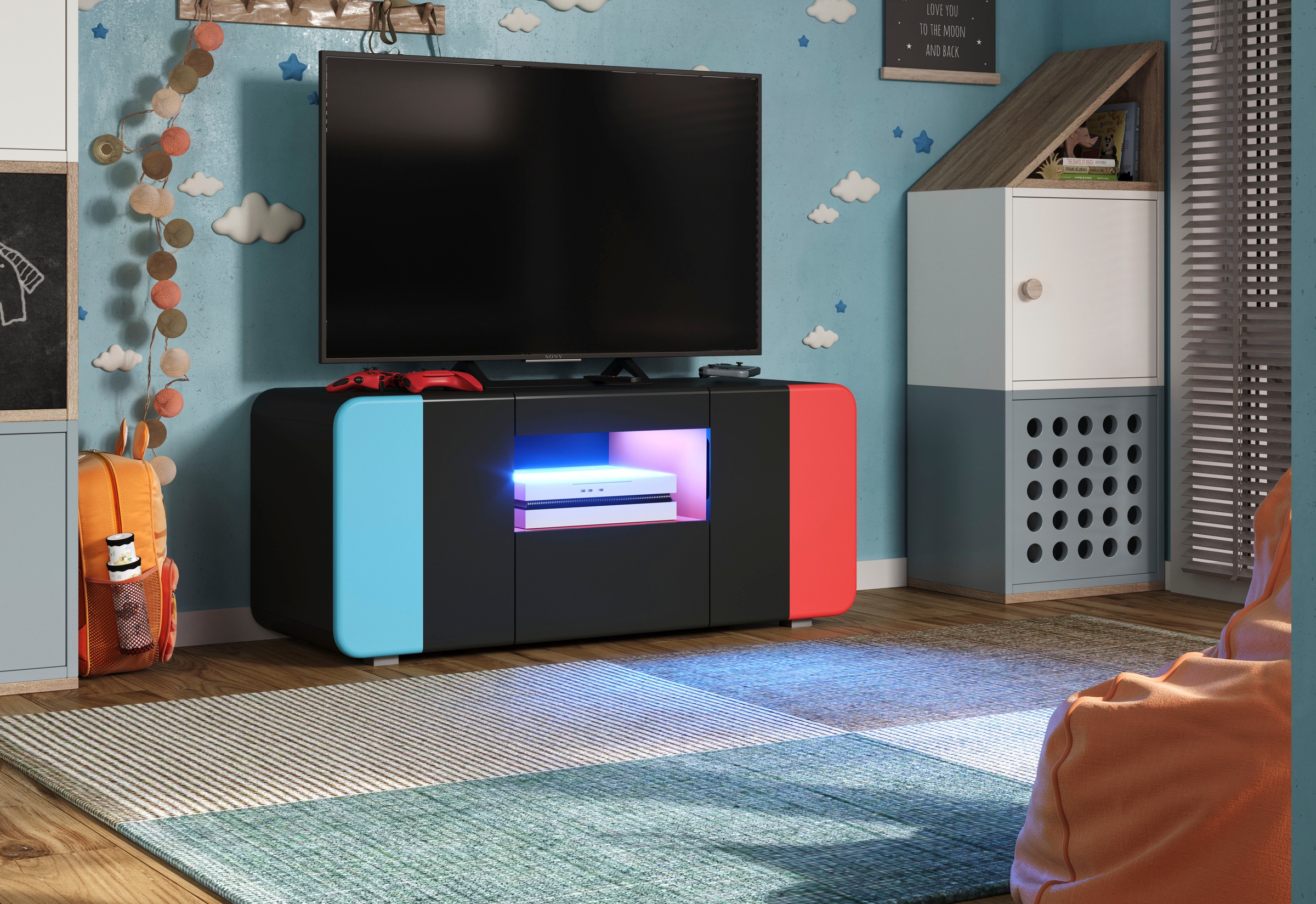 INOSIGN Lowboard "NextLevel speziell geeignet für Spielekonsolen" Gaming-Lo günstig online kaufen