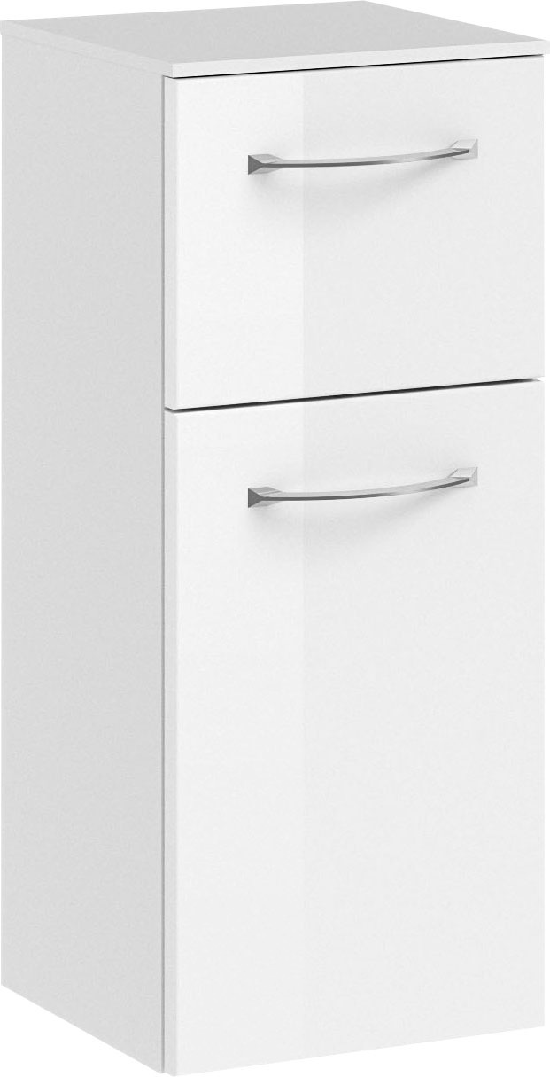 Saphir Badmöbel-Set »6005 Sprint 4-teilig, Keramik-Waschtisch mit LED-Spiegelschrank«, (5 St.), Unterschrank, Midischrank, inkl. Türdämpfer, 4 Türen, 5 Schubladen